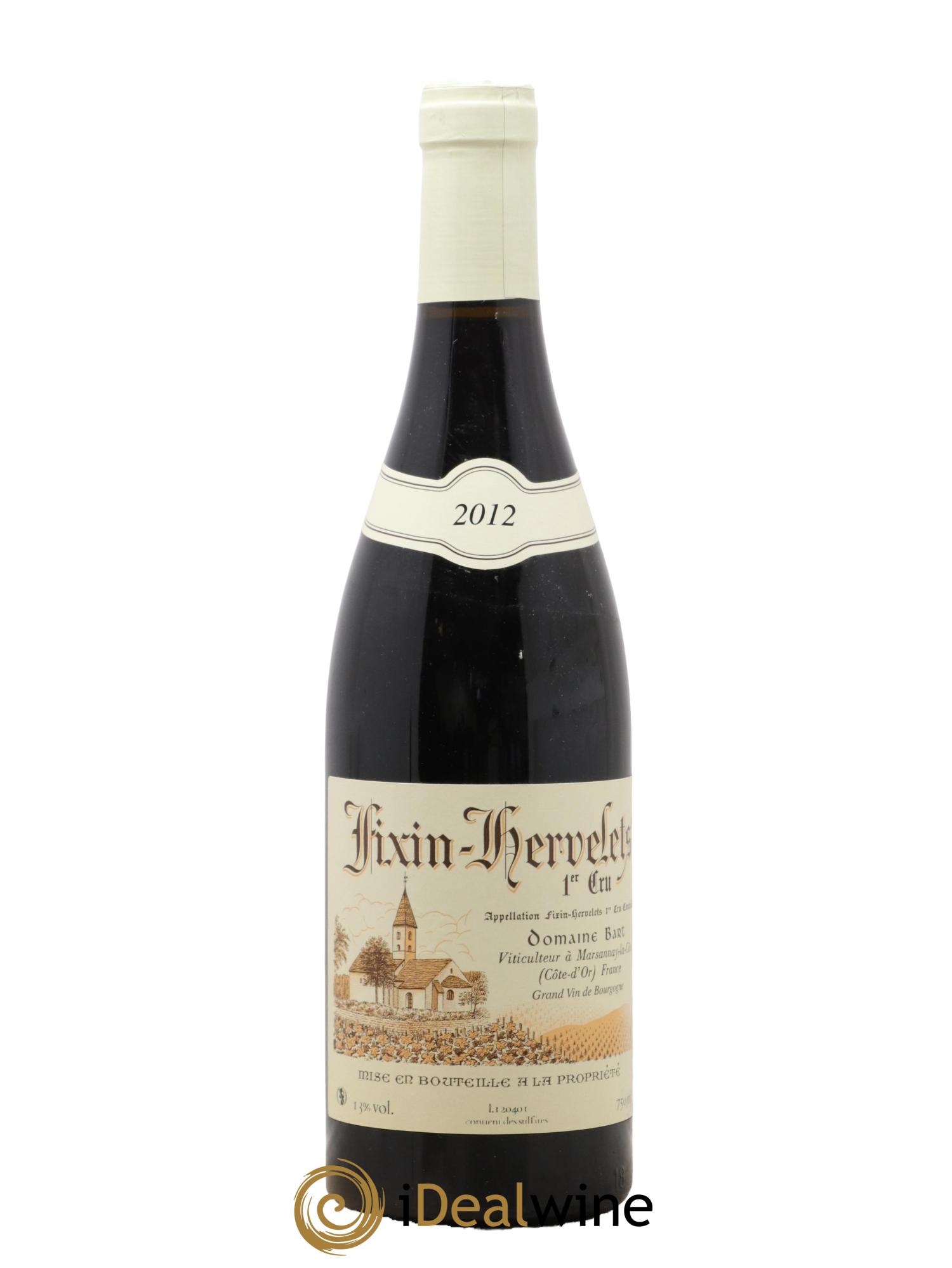 Fixin 1er Cru Hervelets Bart (Domaine) 2012 - Lotto di 1 bottiglia - 0