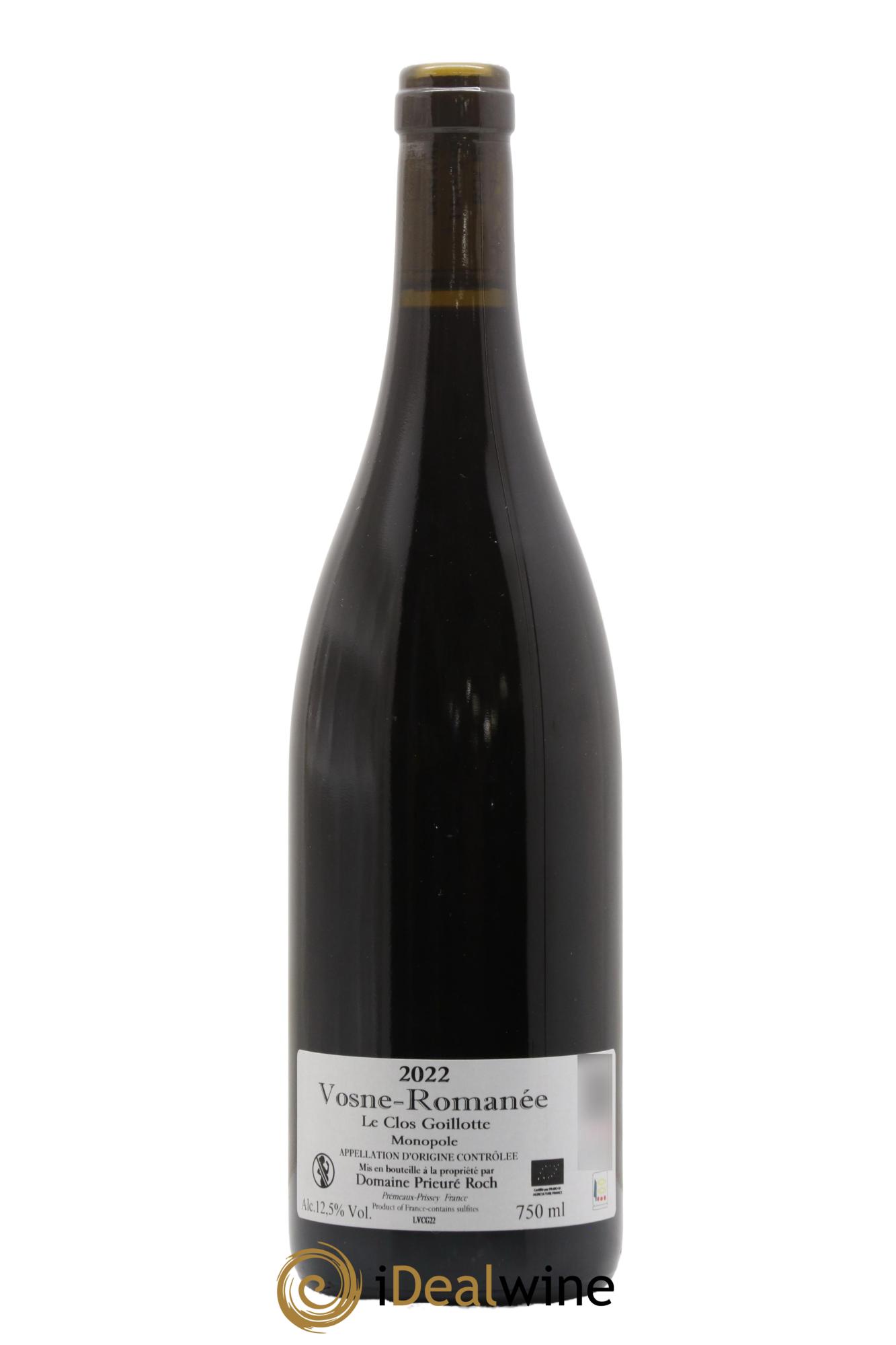 Vosne-Romanée Le Clos Goillotte Prieuré Roch  2022 - Lot of 1 bottle - 1