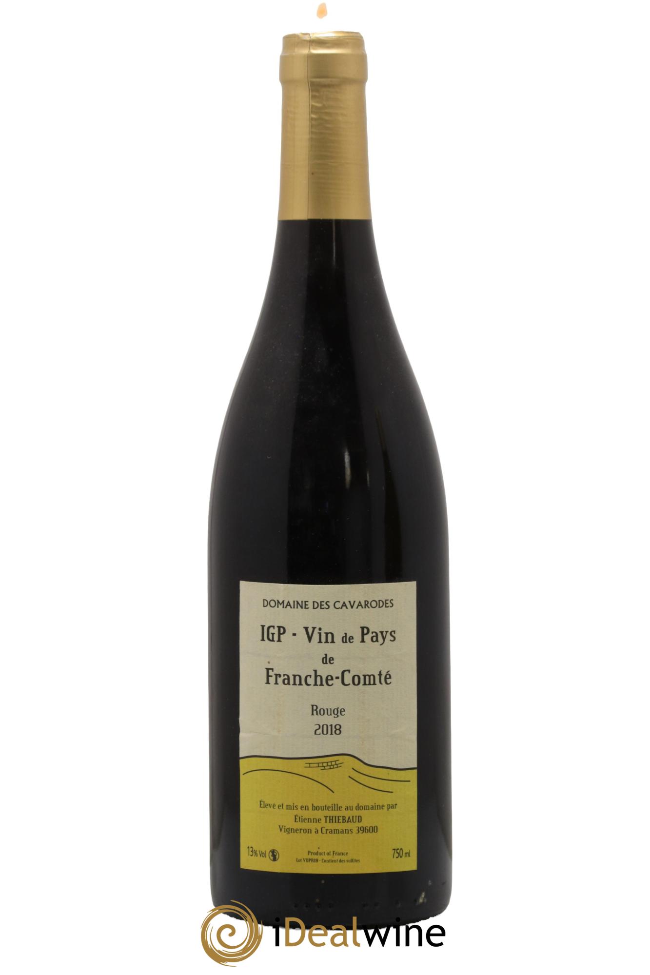 Franche-Comté Cavarodes (Domaine des) - Etienne Thiébaud 2018 - Lot de 1 bouteille - 0