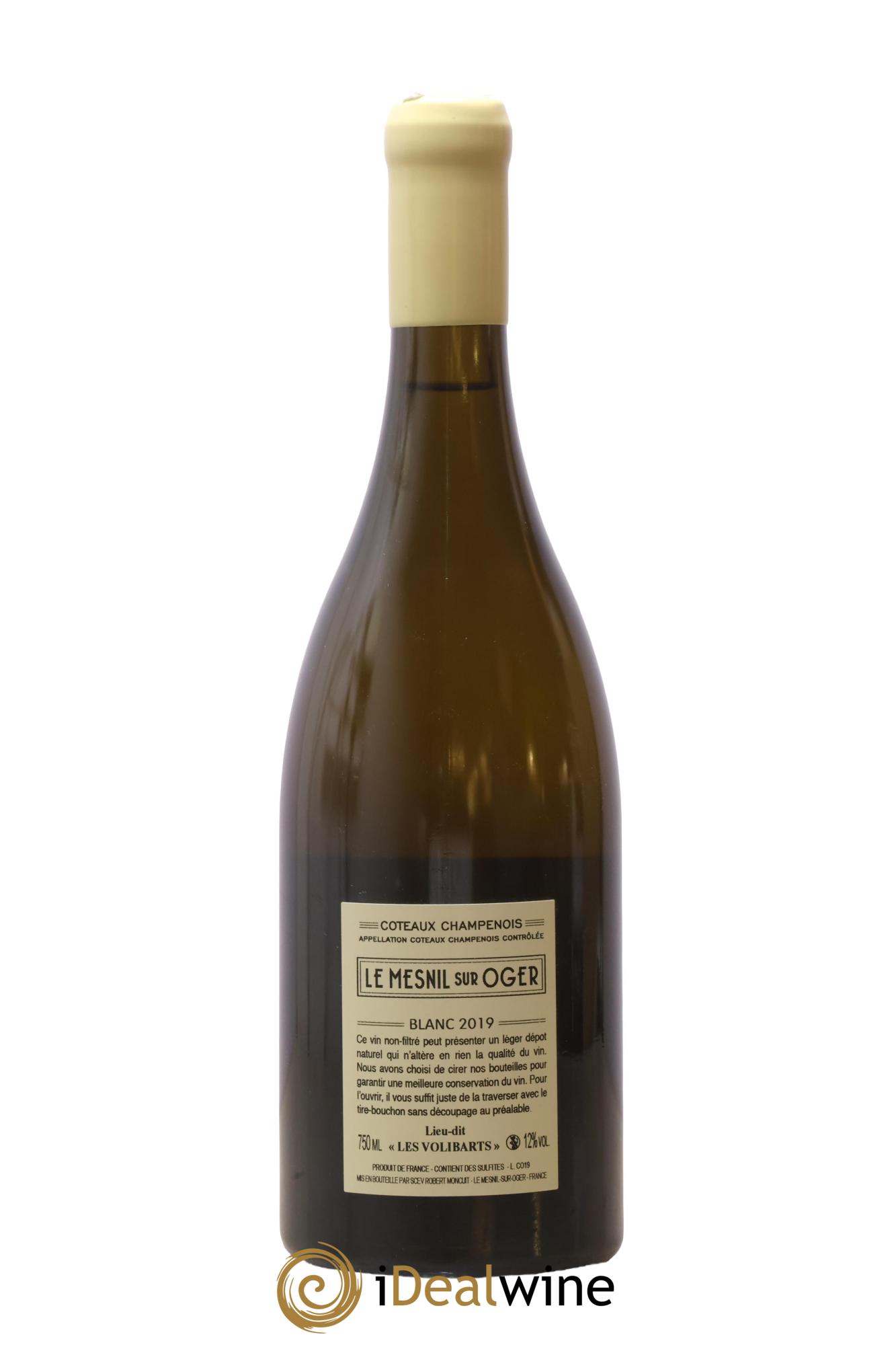 Coteaux Champenois Le Mesnil sur Oger Les Volibarts Robert Moncuit 2019 - Lot of 1 bottle - 1