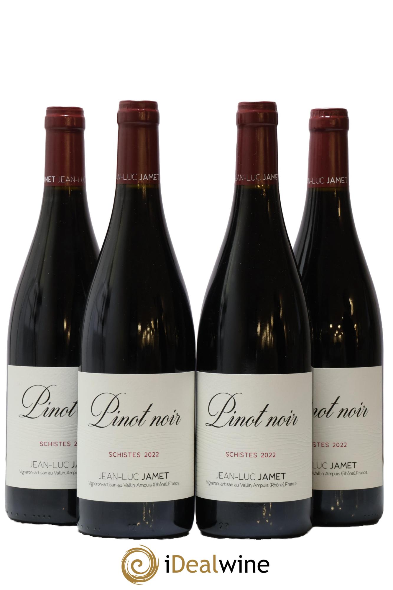 Collines Rhodaniennes Pinot Noir Schiste Jean-Luc Jamet 2022 - Lot de 4 bouteilles - 0
