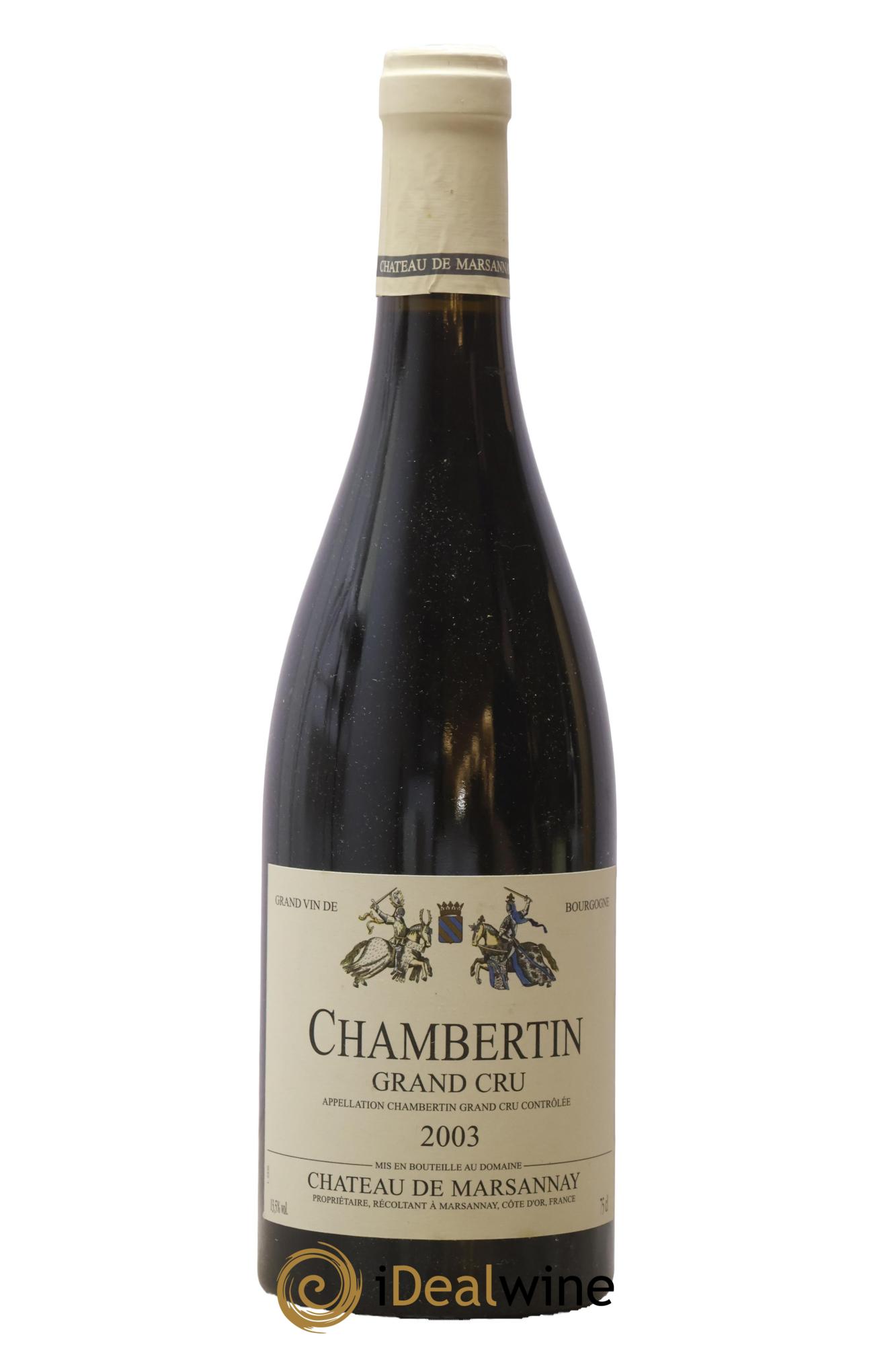 Chambertin Grand Cru Château de Marsannay 2003 - Lotto di 1 bottiglia - 0