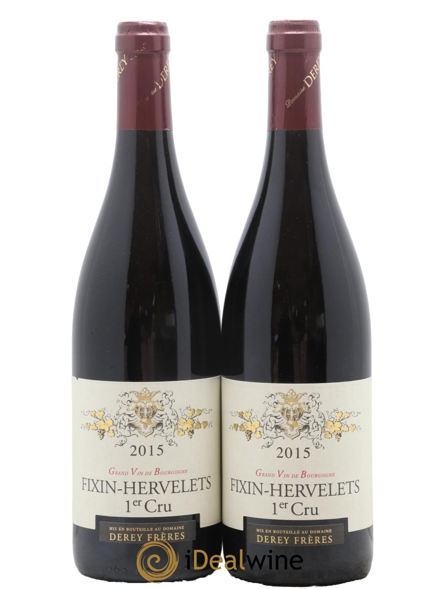 Fixin 1er Cru Hervelets Derey Freres 2015 - Lot de 2 bouteilles - 0