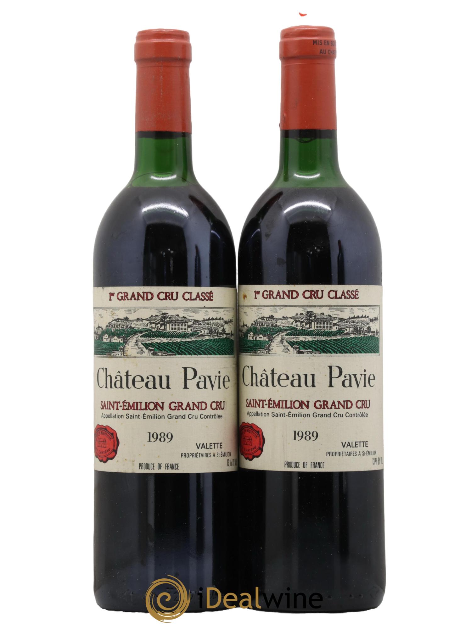 Château Pavie 1er Grand Cru Classé A 1989 - Lot de 2 bouteilles - 0