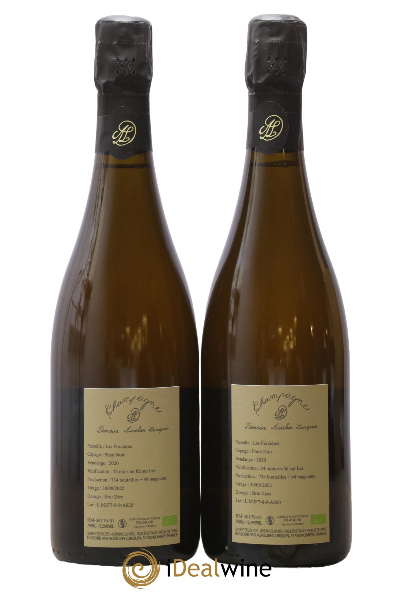 Pinot Noir Les Forcières Aurélien Lurquin 2020 - Lotto di 2 bottiglie - 1