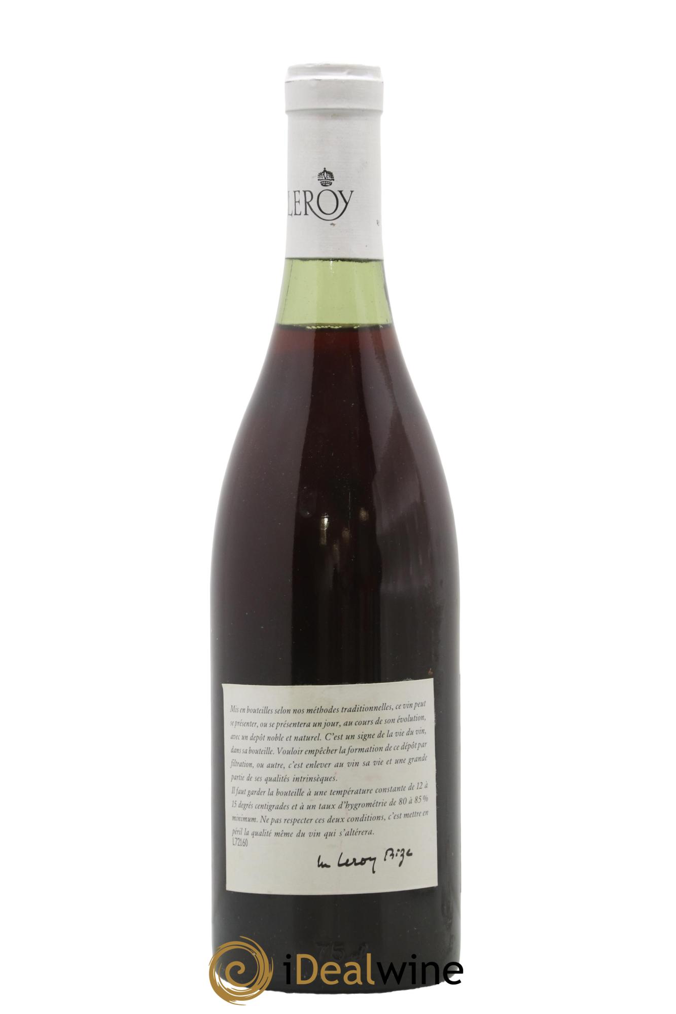 Nuits-Saint-Georges 1er Cru Leroy SA 1972 - Posten von 1 Flasche - 1