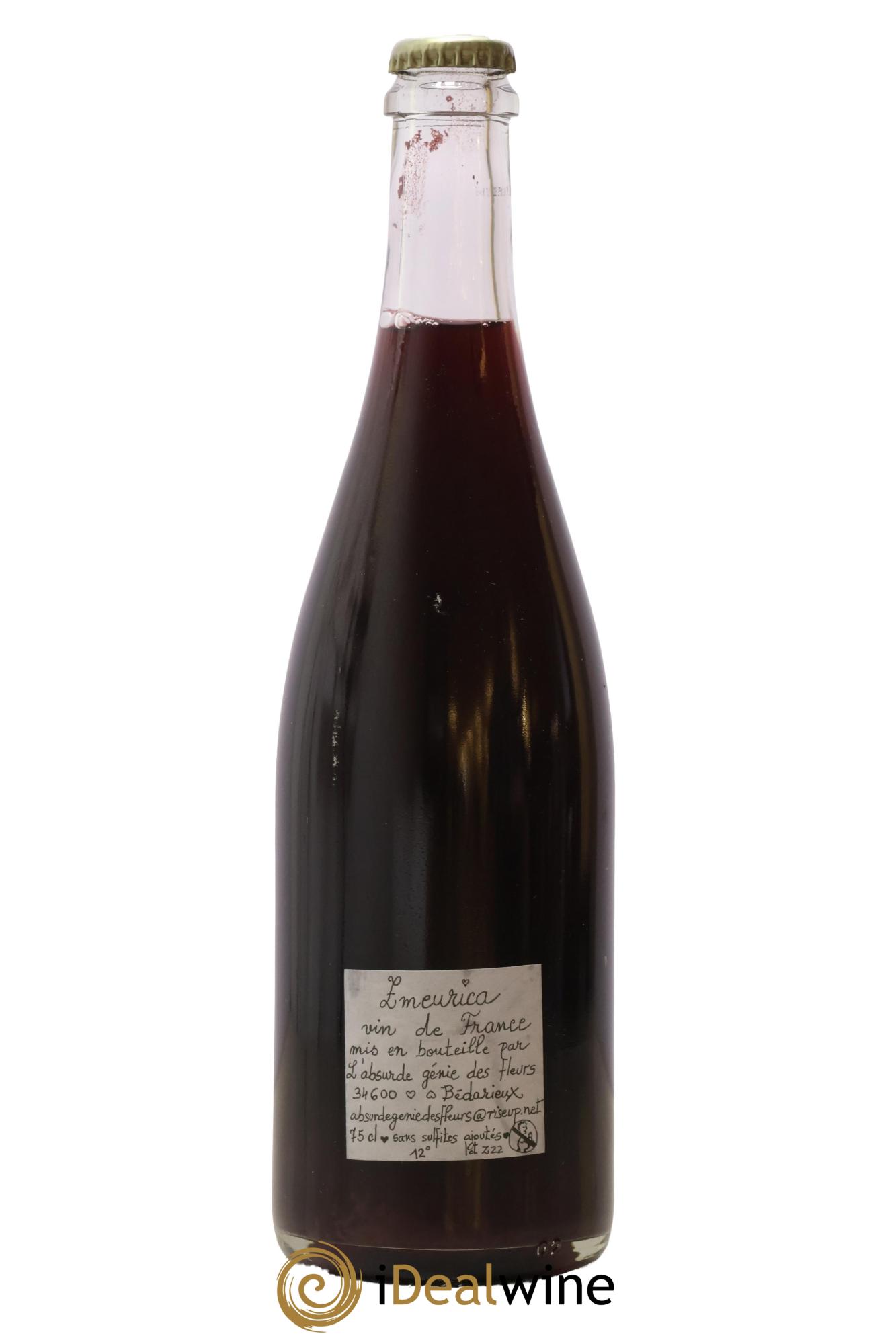 Vin de France L'Absurde Génie Des Fleurs Zmeurica 2022 - Lotto di 1 bottiglia - 1