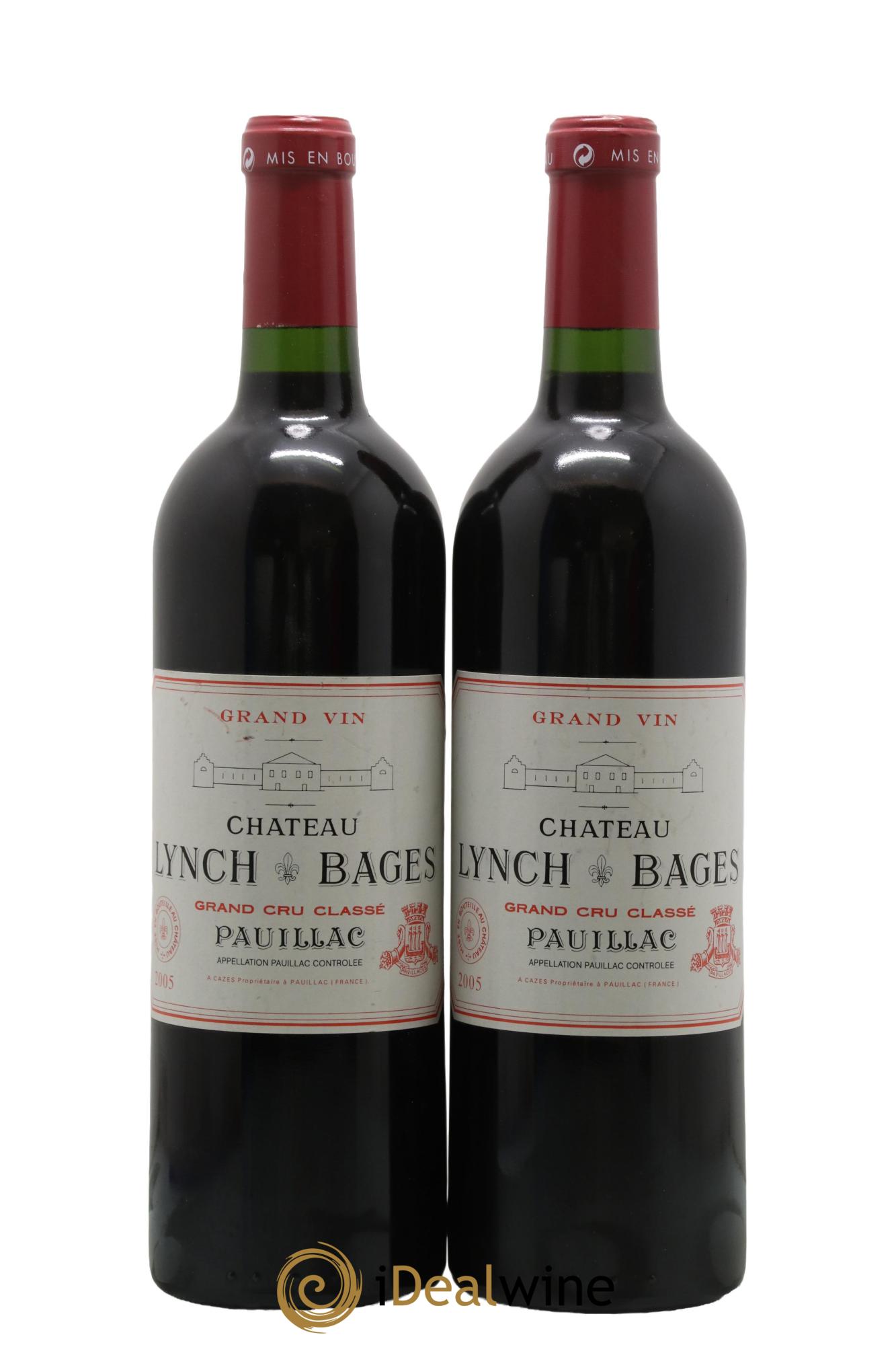 Château Lynch Bages 5ème Grand Cru Classé 2005 - Lot de 2 bouteilles - 0