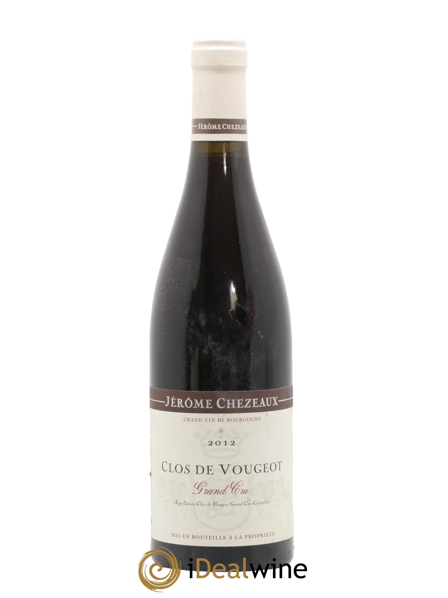 Clos de Vougeot Grand Cru Jérôme Chezeaux 2012 - Lot de 1 bouteille - 0