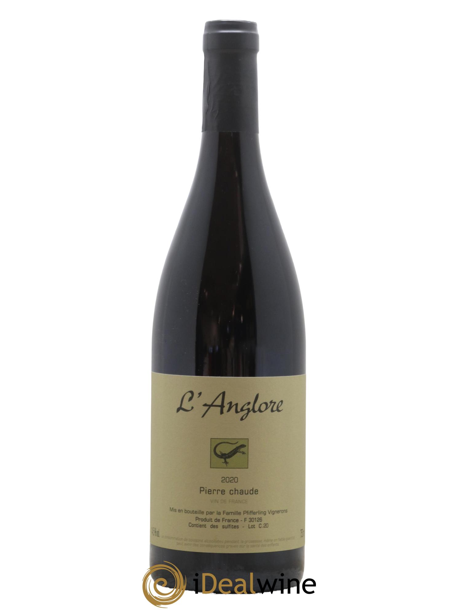 Vin de France Pierre chaude L'Anglore 2020 - Lot de 1 bouteille - 0