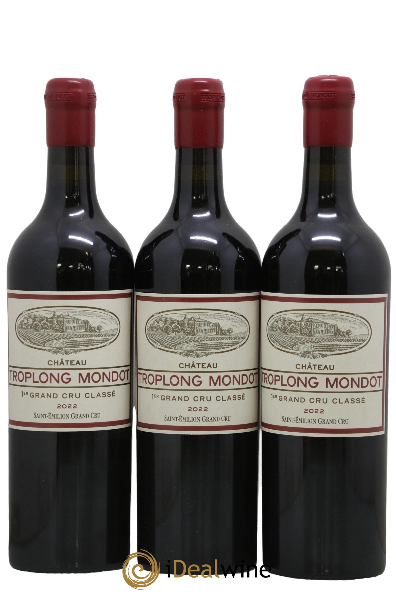 Château Troplong Mondot 1er Grand Cru Classé B 2022 - Lot de 3 bouteilles - 0
