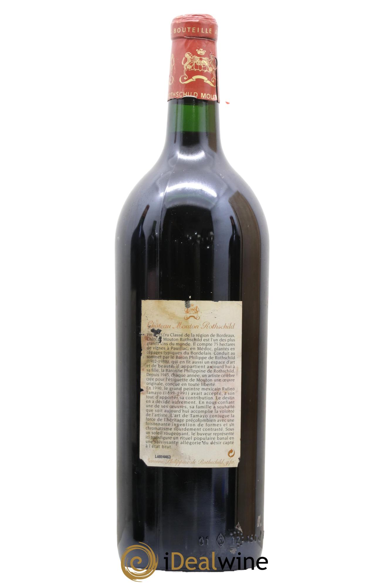 Château Mouton Rothschild 1er Grand Cru Classé 1998 - Lot de 1 magnum - 1