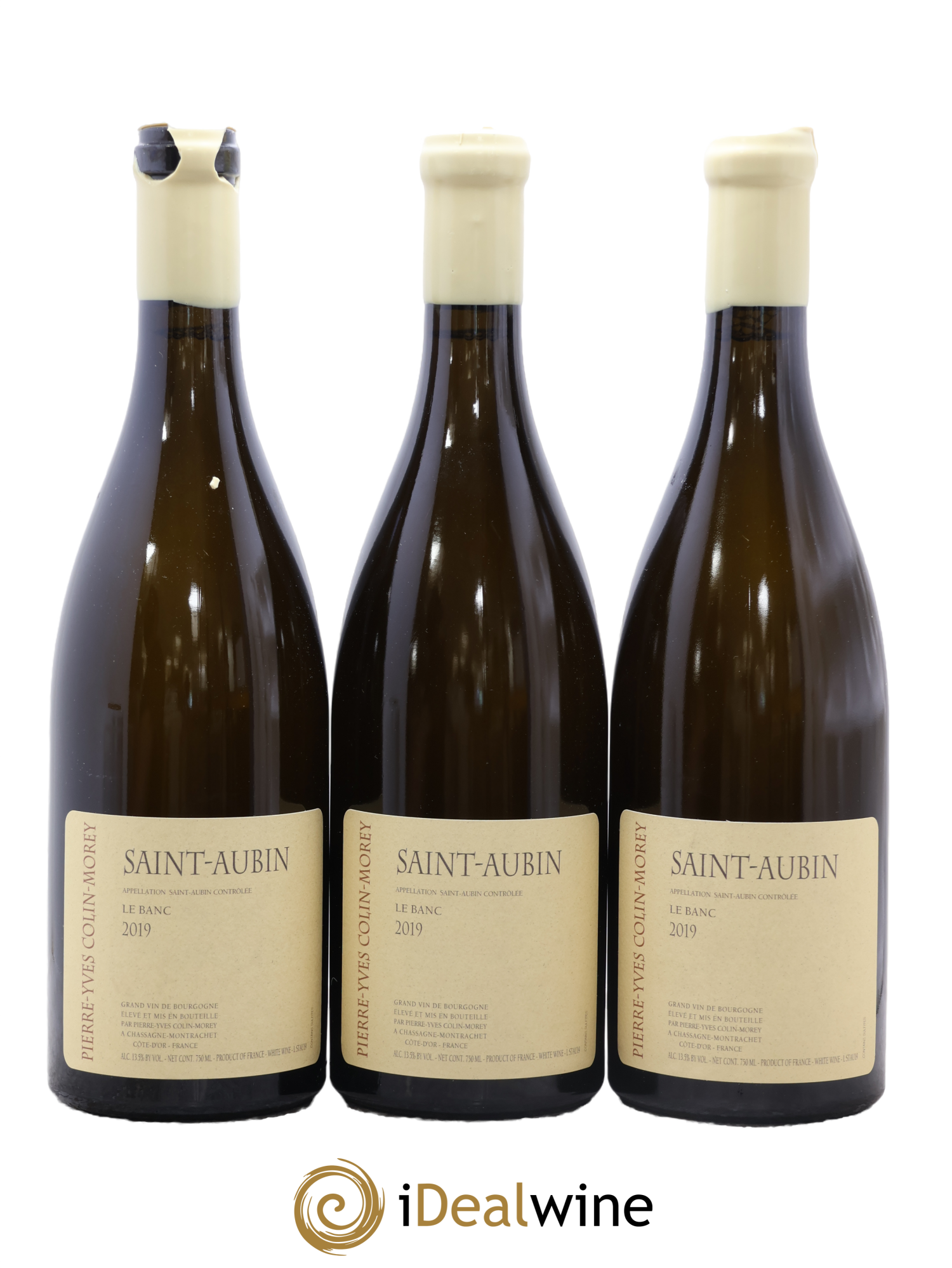 Saint-Aubin Le Banc Pierre-Yves Colin Morey 2019 - Lot de 3 bouteilles - 0