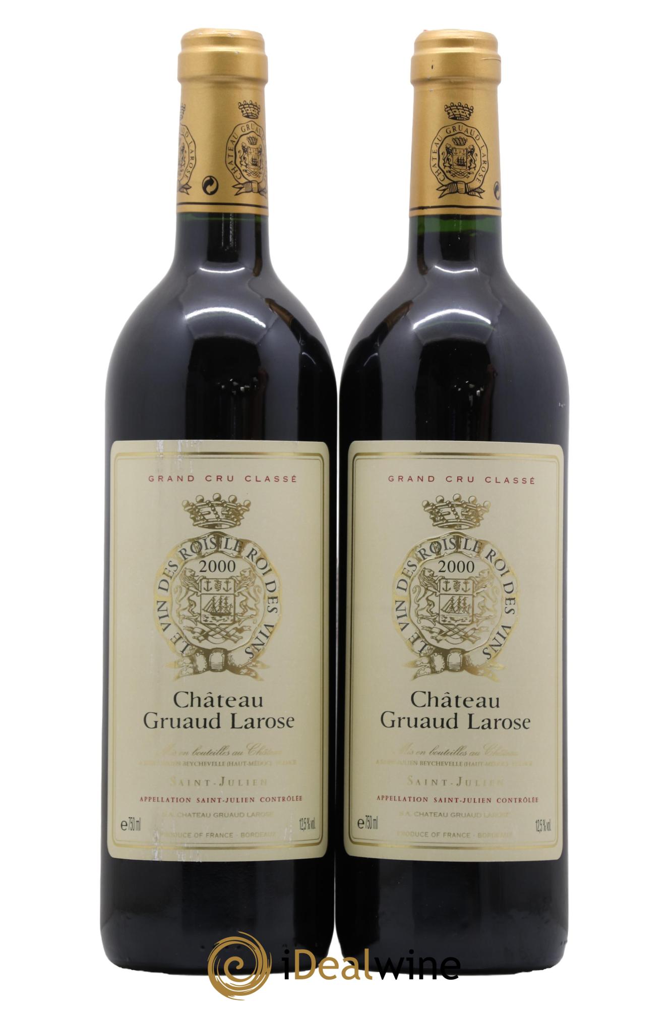 Château Gruaud Larose 2ème Grand Cru Classé 2000 - Lot de 2 bouteilles - 0