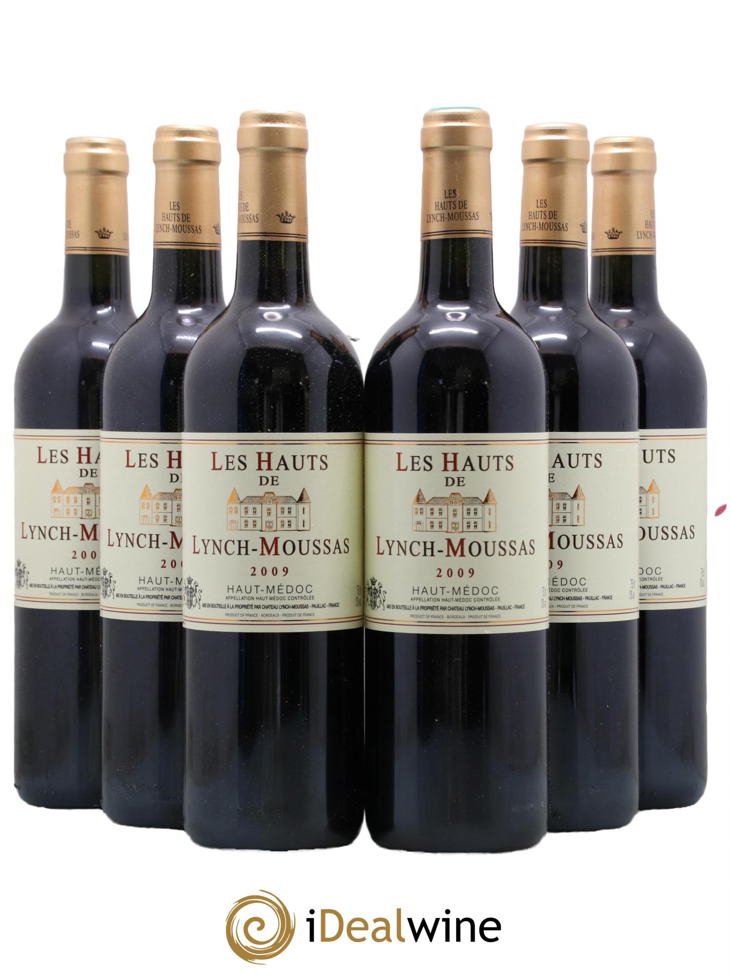 Haut Médoc Les Hauts de Lynch Moussas Chateau Lynch Moussas 2009 - Lot de 6 bouteilles - 0