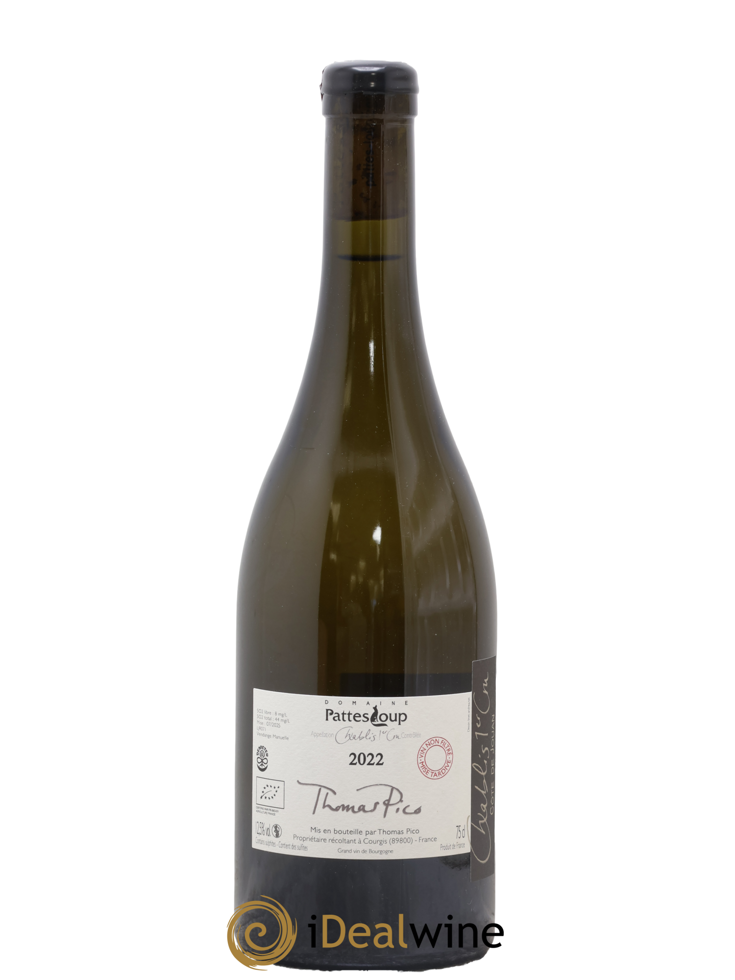 Chablis 1er Cru Côte de Jouan Pattes Loup (Domaine) 2022 - Lotto di 1 bottiglia - 1