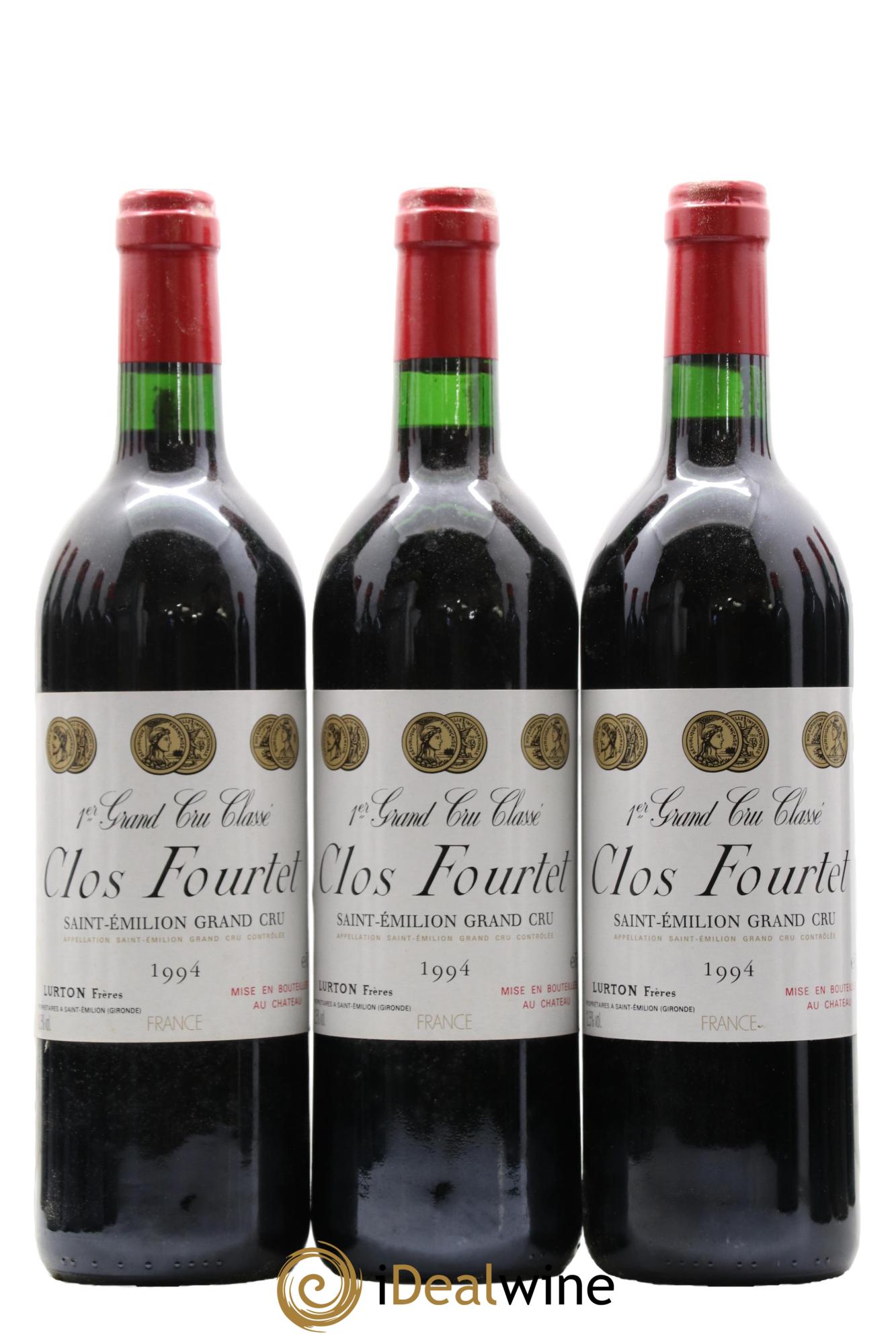Clos Fourtet 1er Grand Cru Classé B  1994 - Lot de 12 bouteilles - 1