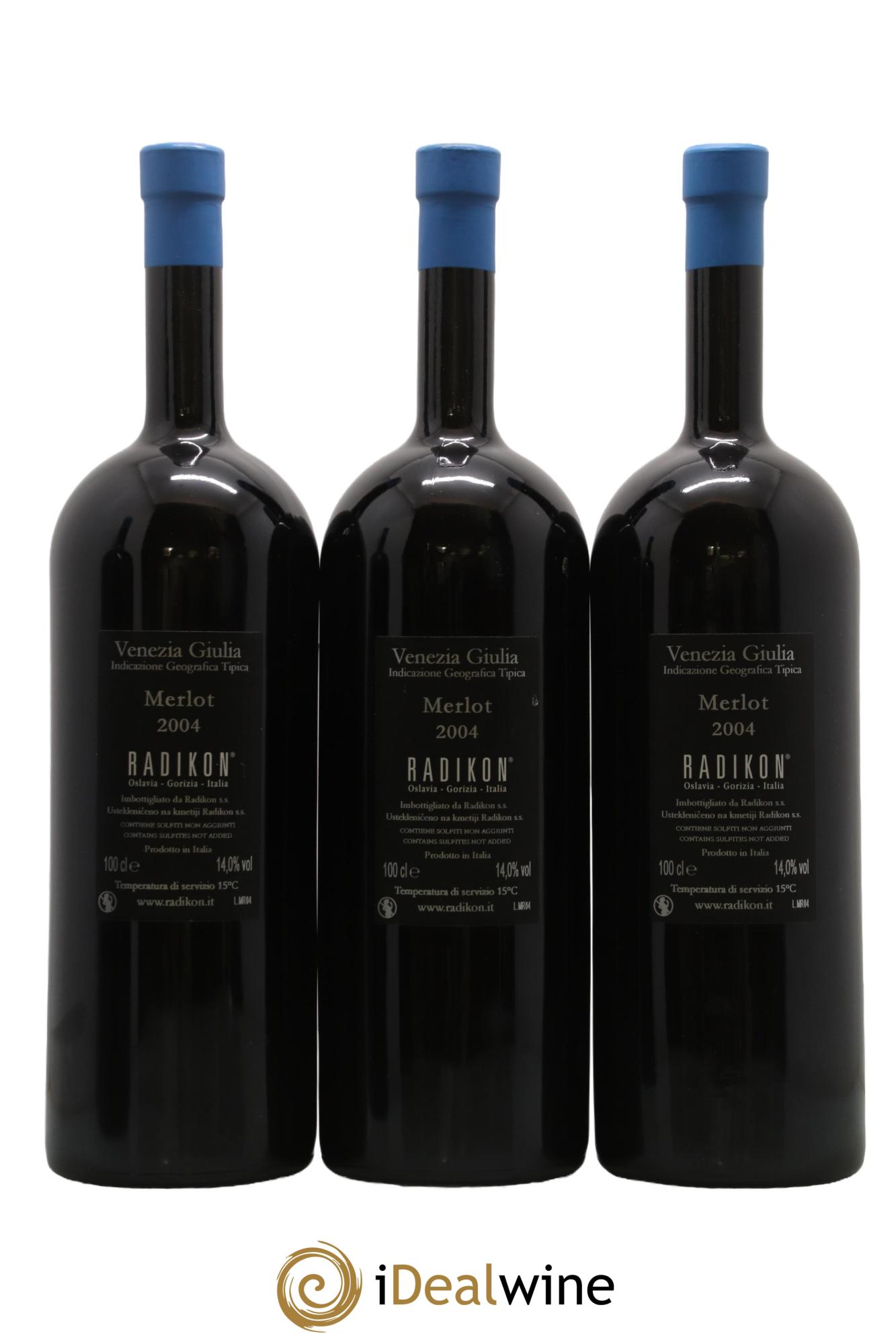 IGT Venezia Giulia Merlot Radikon 2004 - Lotto di 3 litri - 1