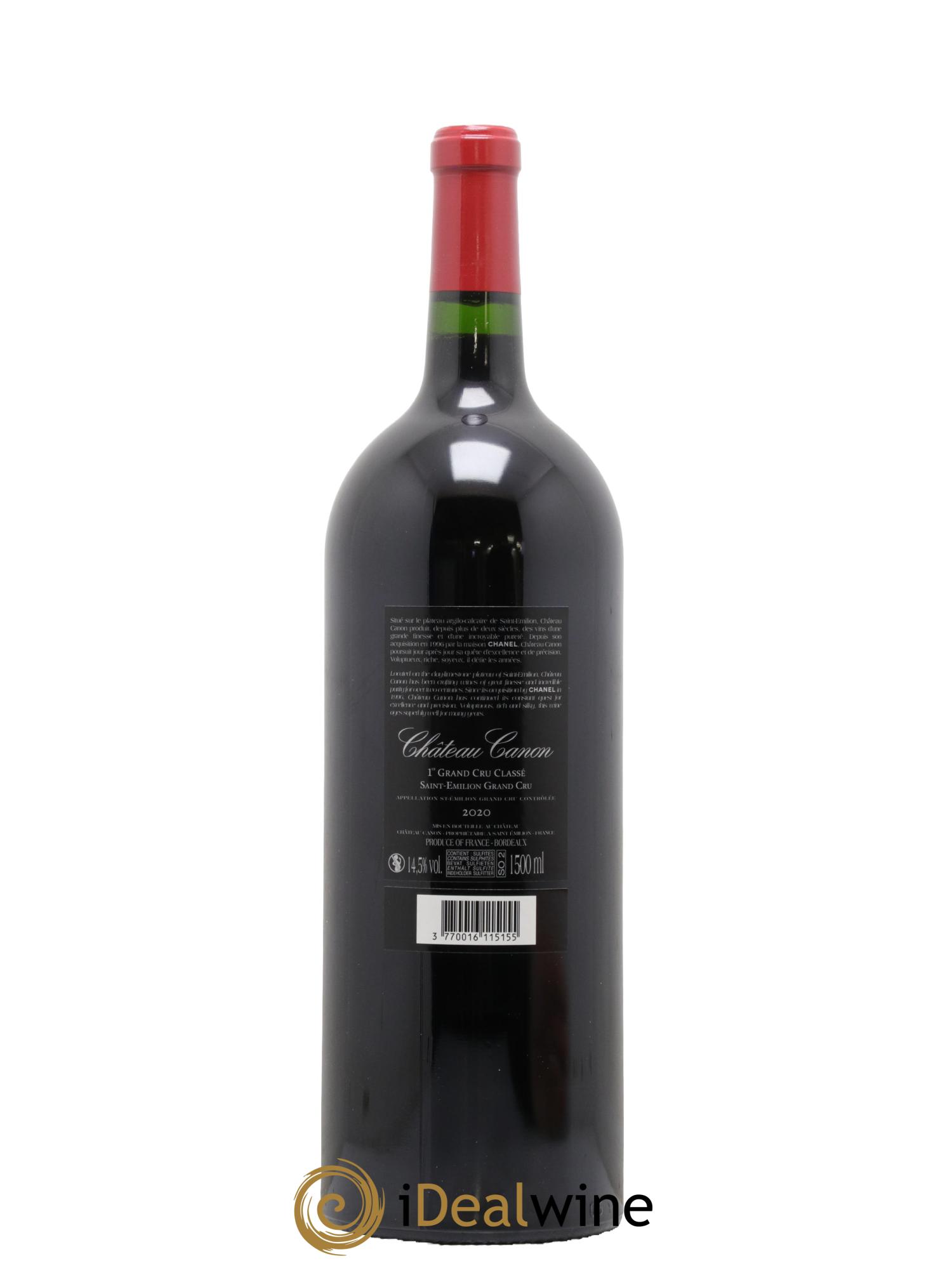 Château Canon 1er Grand Cru Classé B 2020 - Lot de 1 magnum - 2