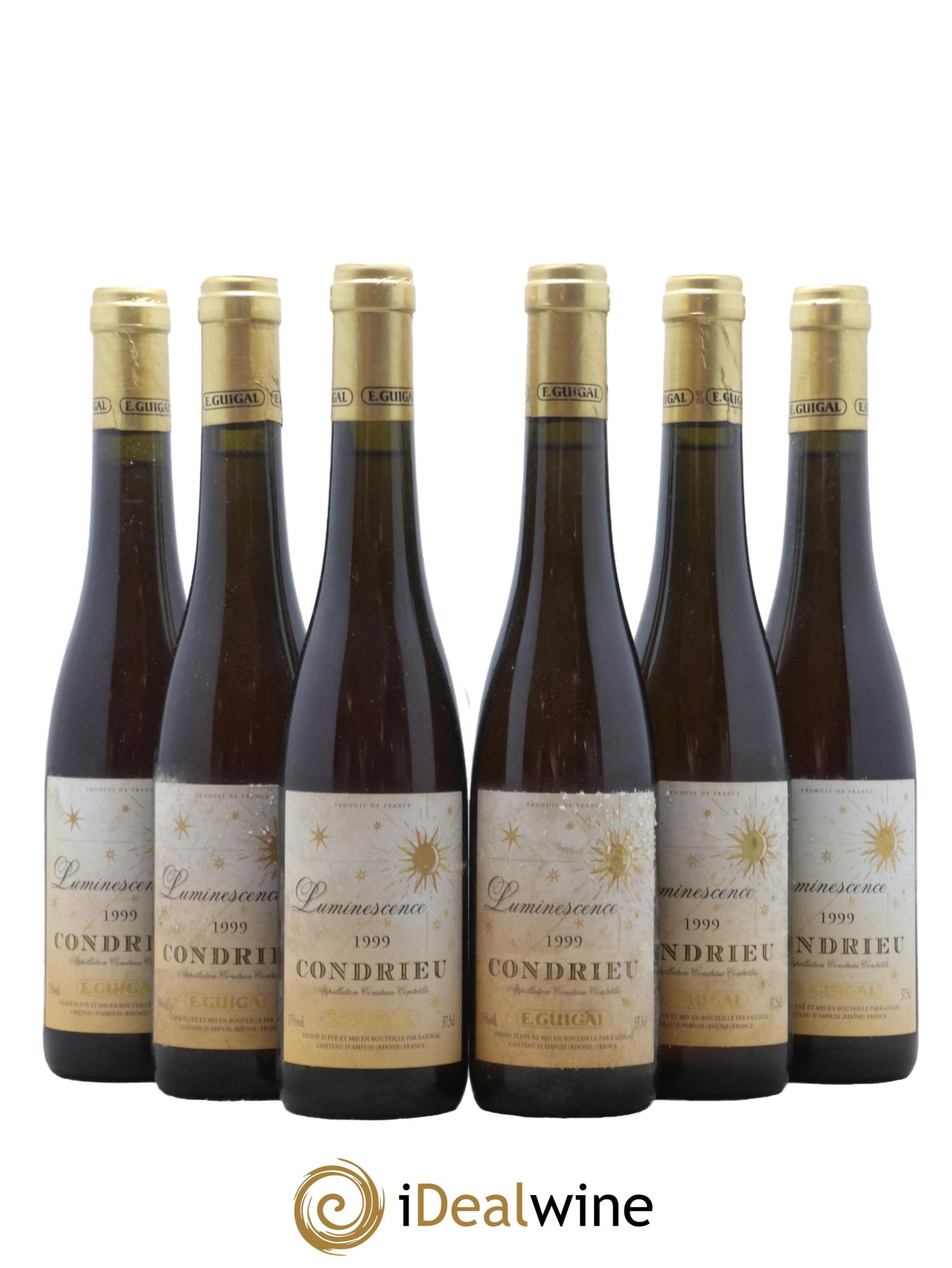 Condrieu Luminescence Guigal 1999 - Posten von 6 Demi-Flaschen - 0