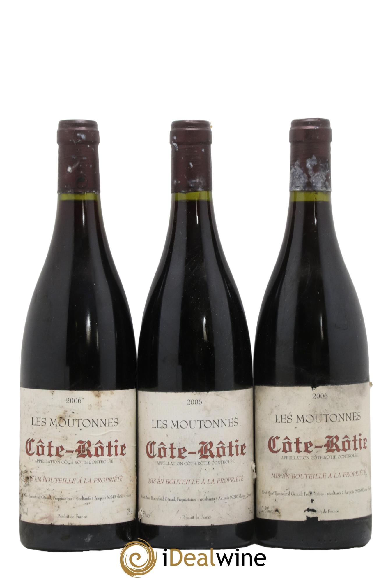 Côte-Rôtie Moutonnes Bonnefond 2006 - Lot de 3 bouteilles - 0