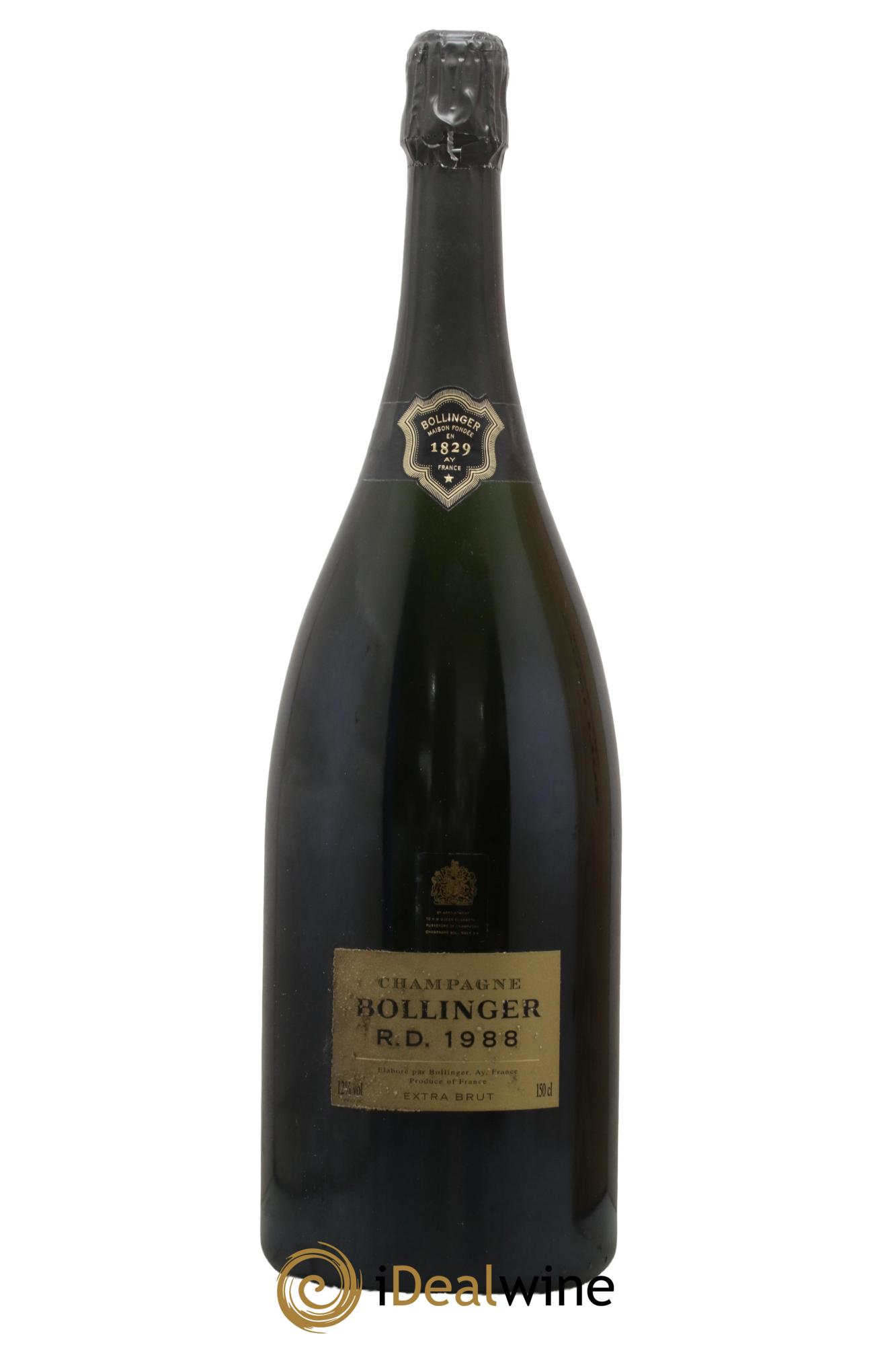R.D. Extra-Brut Bollinger 1988 - Lot de 1 magnum - 1
