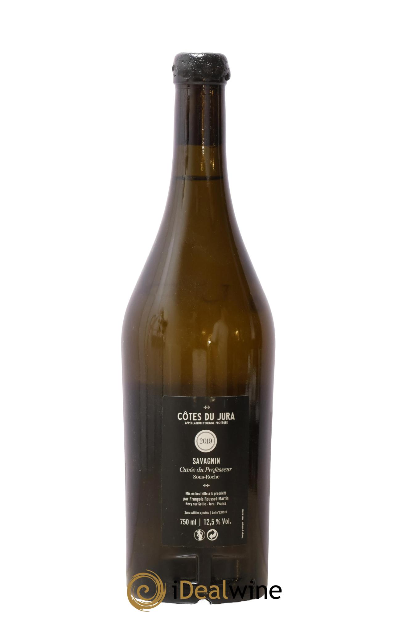Côtes du Jura Savagnin Cuvée du Professeur François Rousset Martin 2019 - Lot de 1 bouteille - 1