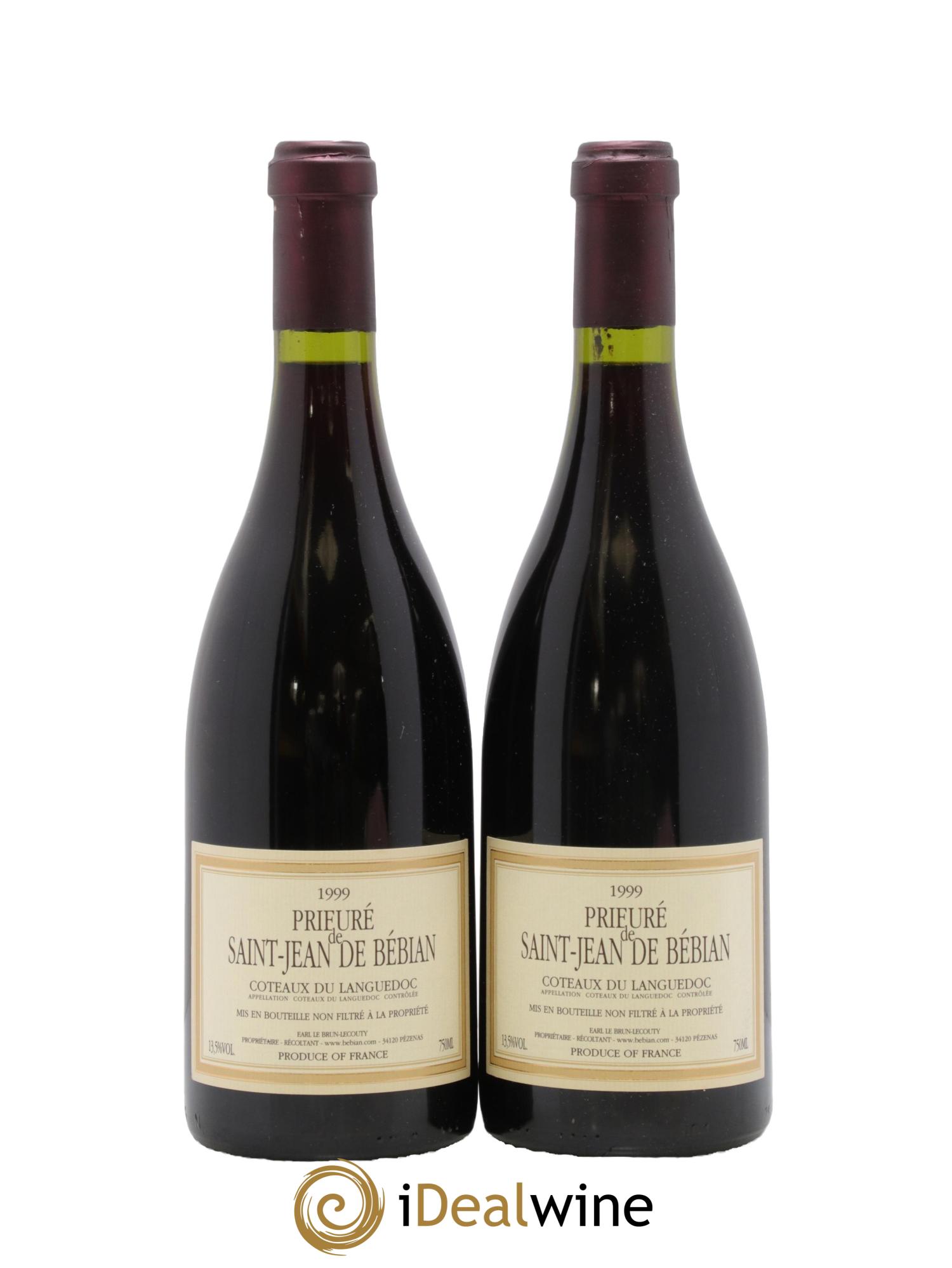 Languedoc Prieuré St-Jean de Bébian 1999 - Lot de 2 bouteilles - 0