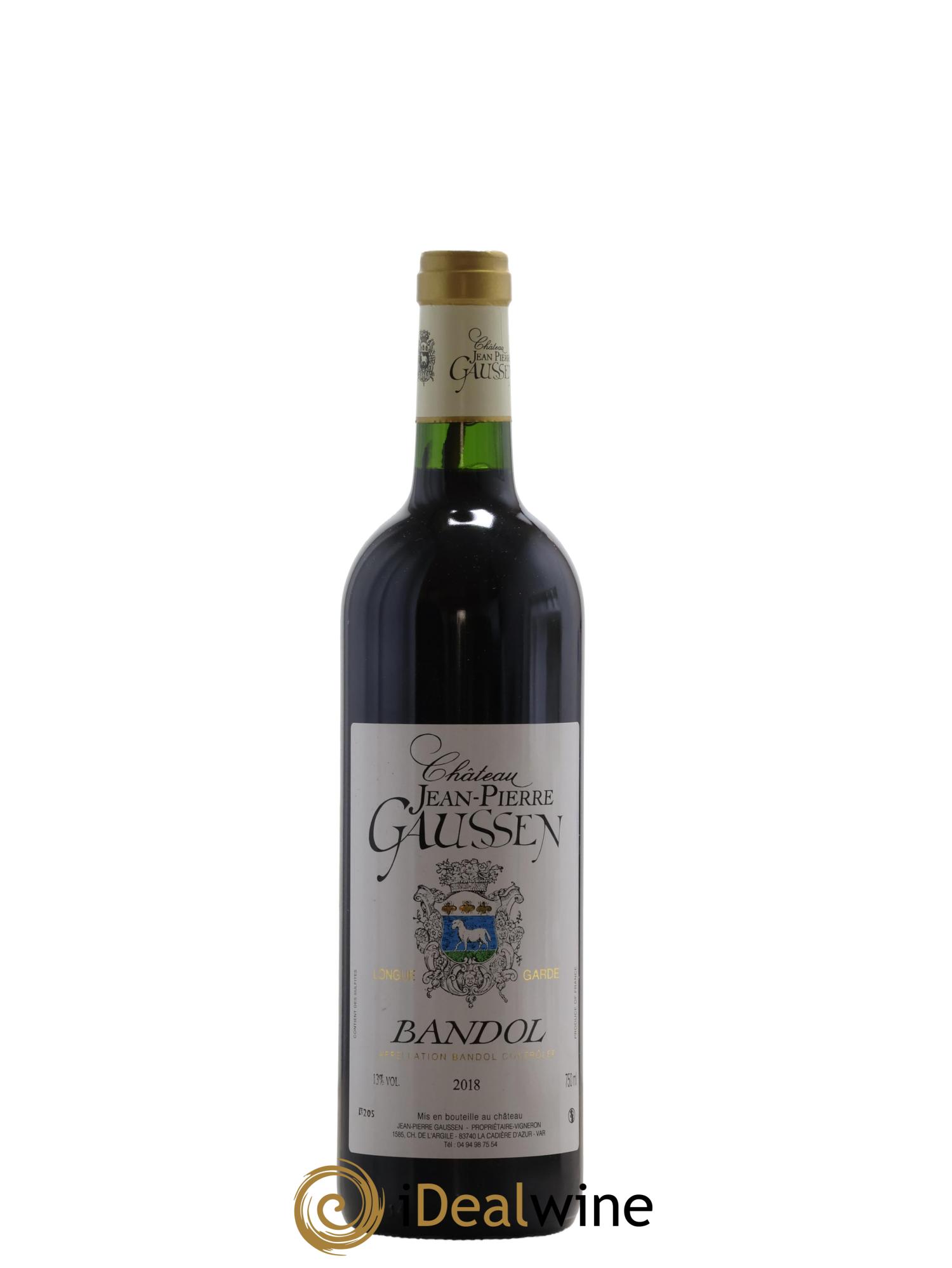 Bandol Château Jean-Pierre Gaussen Longue Garde 2018 - Lot de 1 bouteille - 0