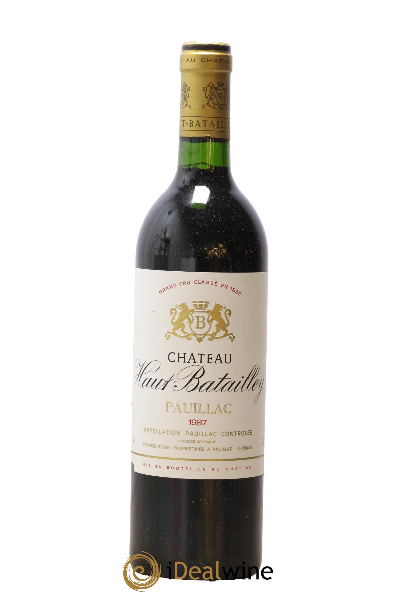 Château Haut Batailley 5ème Grand Cru Classé 1987 - Posten von 1 Flasche - 0