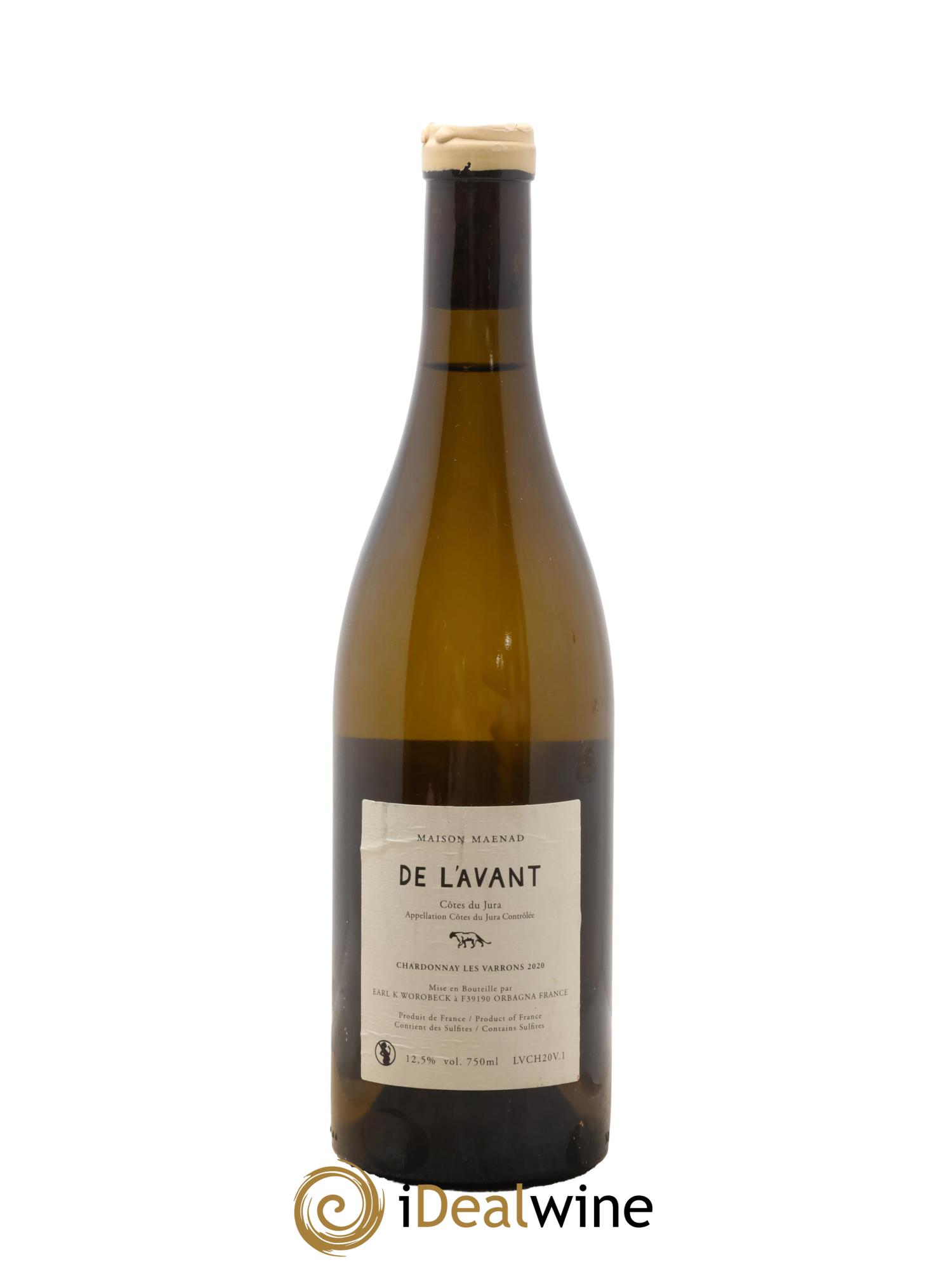 Côtes du Jura De l'Avant Les Varrons Katie Worobeck Maison Maenad 2020 - Lot de 1 bouteille - 1