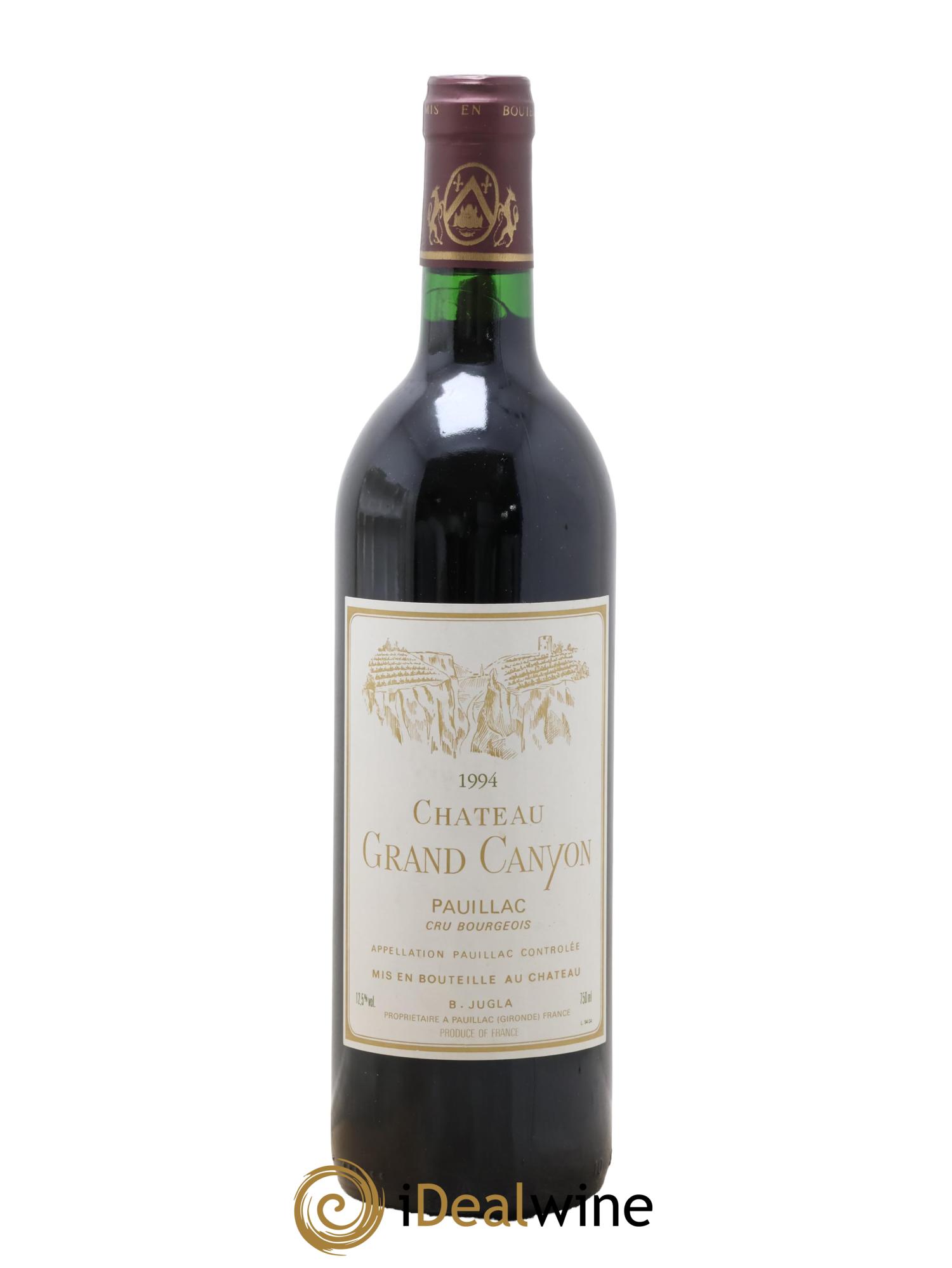 Pauillac Château Grand Canyon 1994 - Lot de 1 bouteille - 0