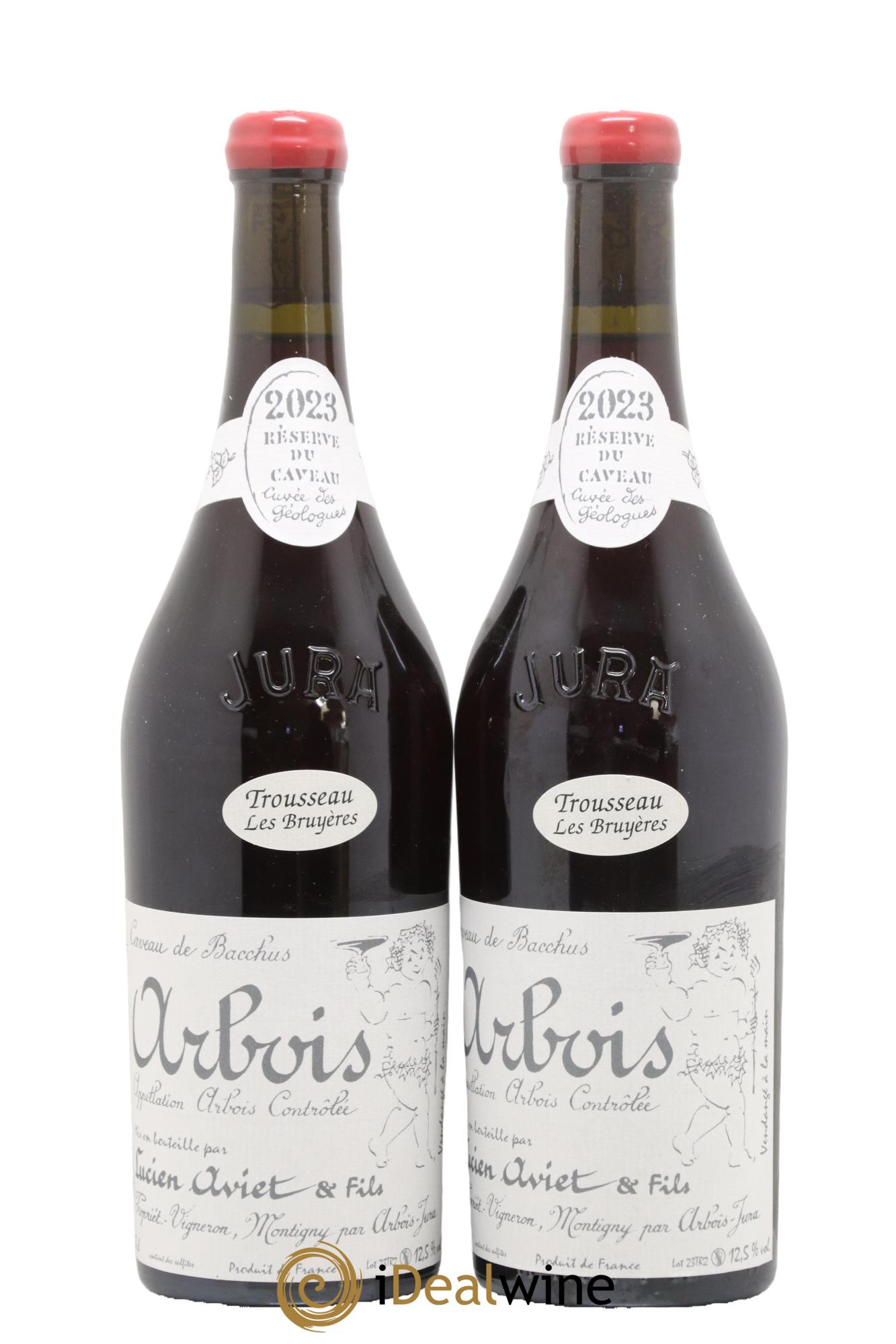 Arbois Trousseau Les Bruyères Cuvée des Géologues Lucien Aviet (Domaine) 2023 - Lot de 2 bouteilles - 0
