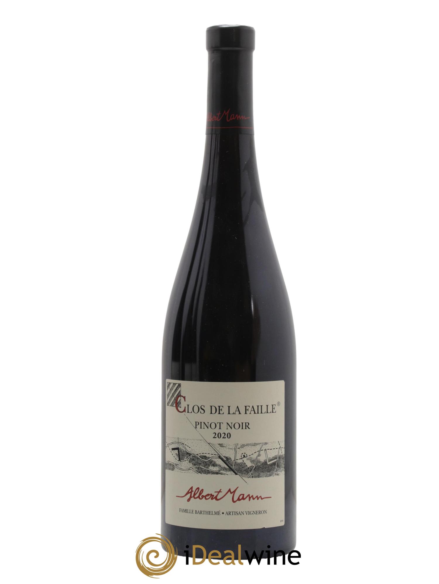 Alsace Pinot Noir Clos de la Faille Albert Mann 2020 - Lot de 1 bouteille - 0