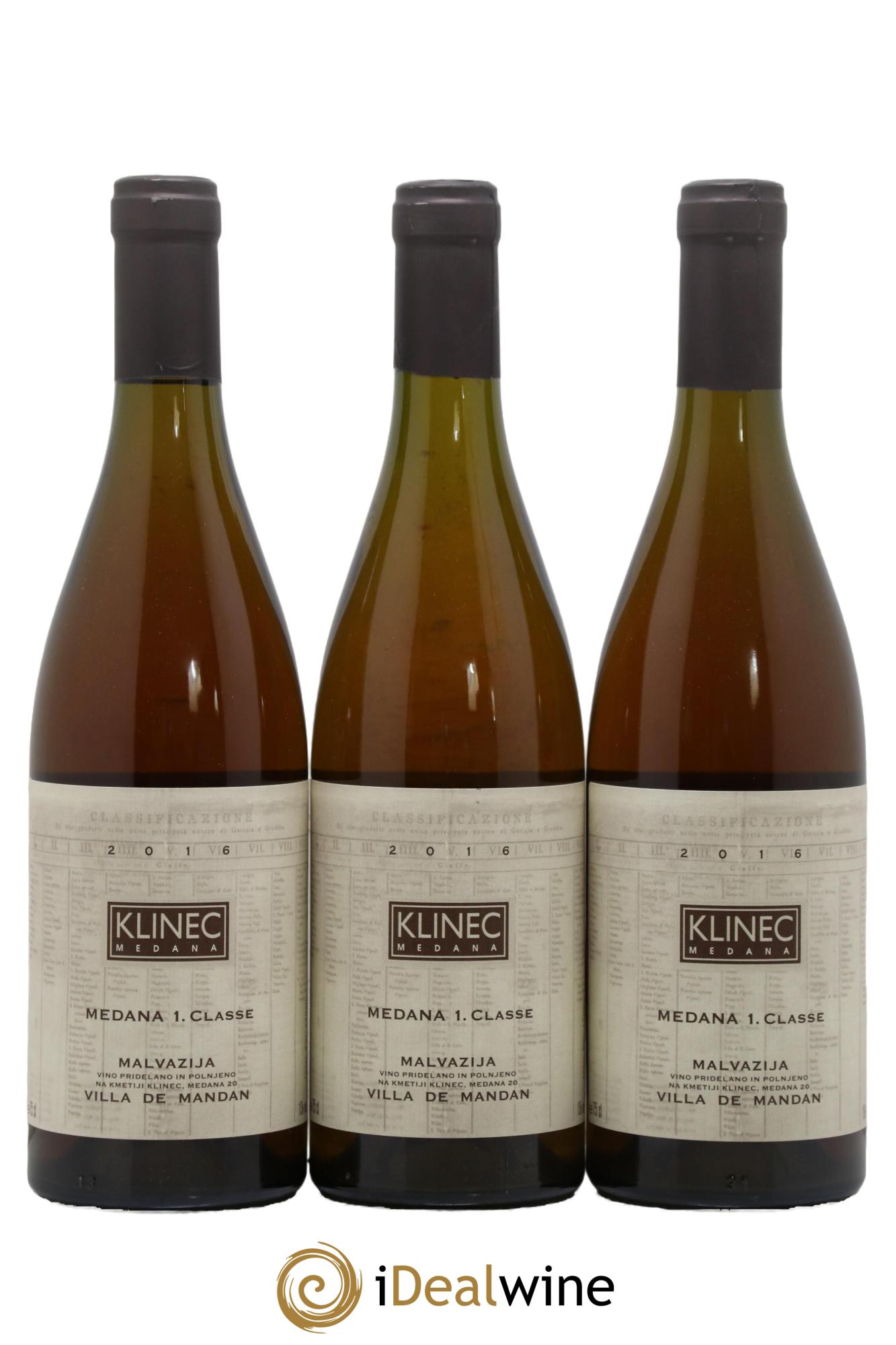 Divers Slovénie Malvoisie Medana 1 Classe Villa de Mandan 2016 - Lotto di 3 bottiglie - 0