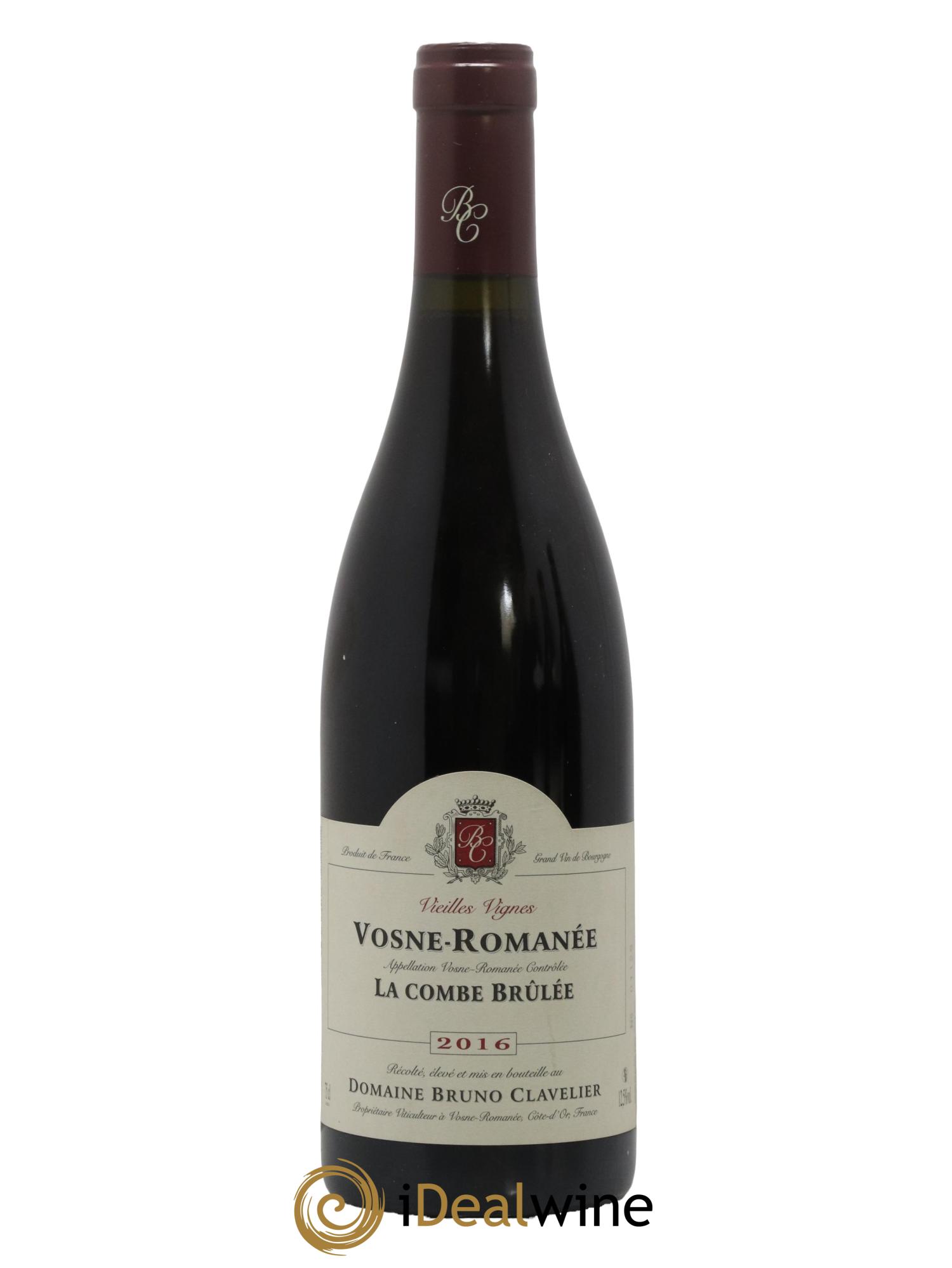 Vosne-Romanée Vieilles vignes La Combe Brûlée Bruno Clavelier 2016 - Lot de 1 bouteille - 0