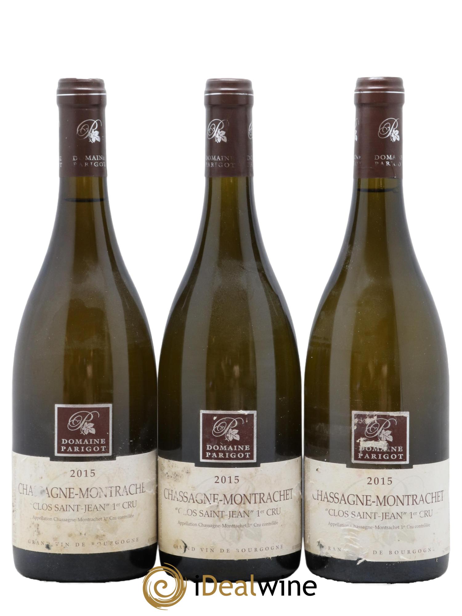 Chassagne-Montrachet 1er Cru Clos Saint Jean Parigot 2015 - Posten von 3 Flaschen - 0