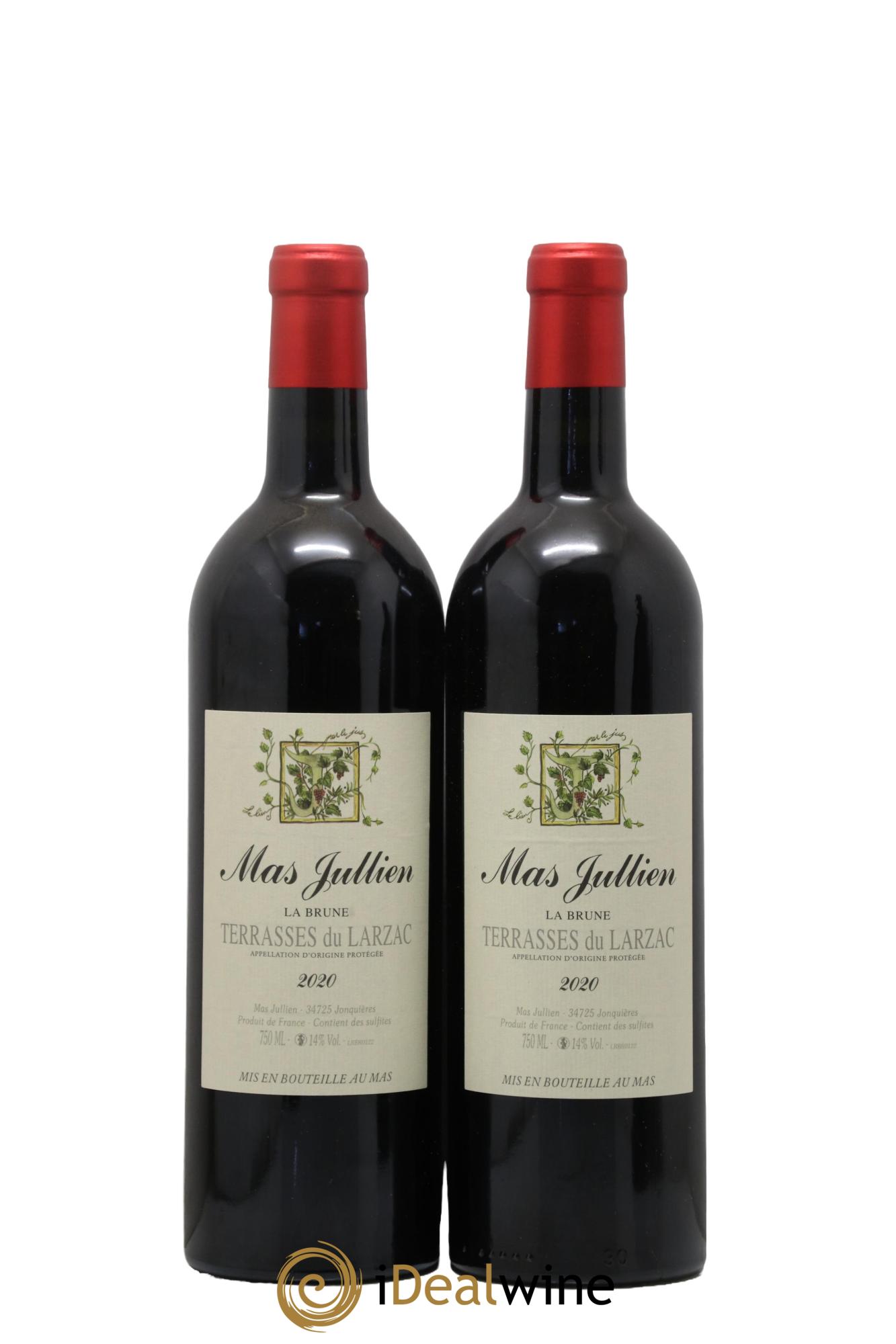 Terrasses du Larzac Mas Jullien La Brune Olivier Jullien 2020 - Lot de 2 bouteilles - 0