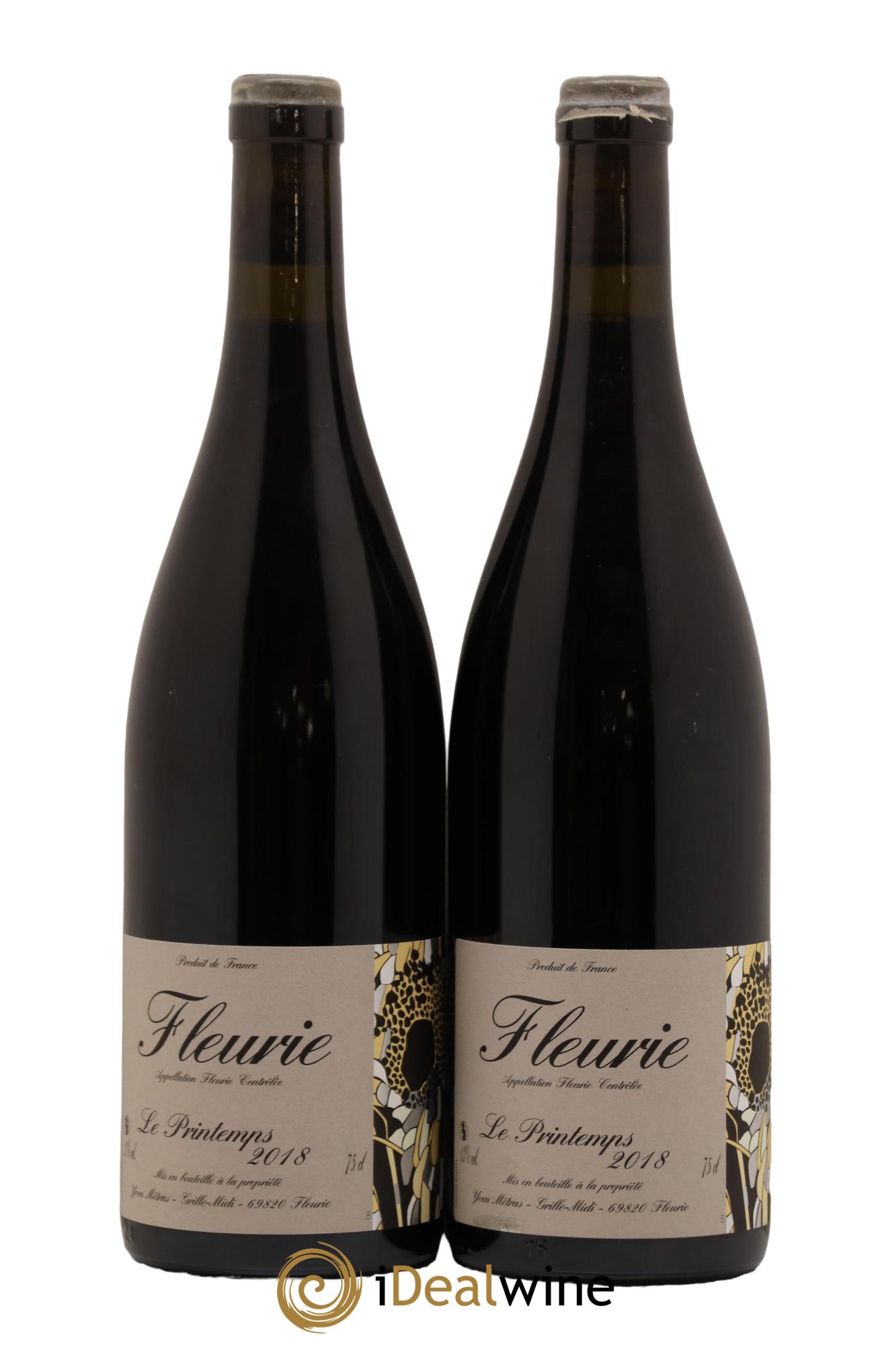 Fleurie Le Printemps Yvon Métras 2018 - Lot de 2 bouteilles - 0