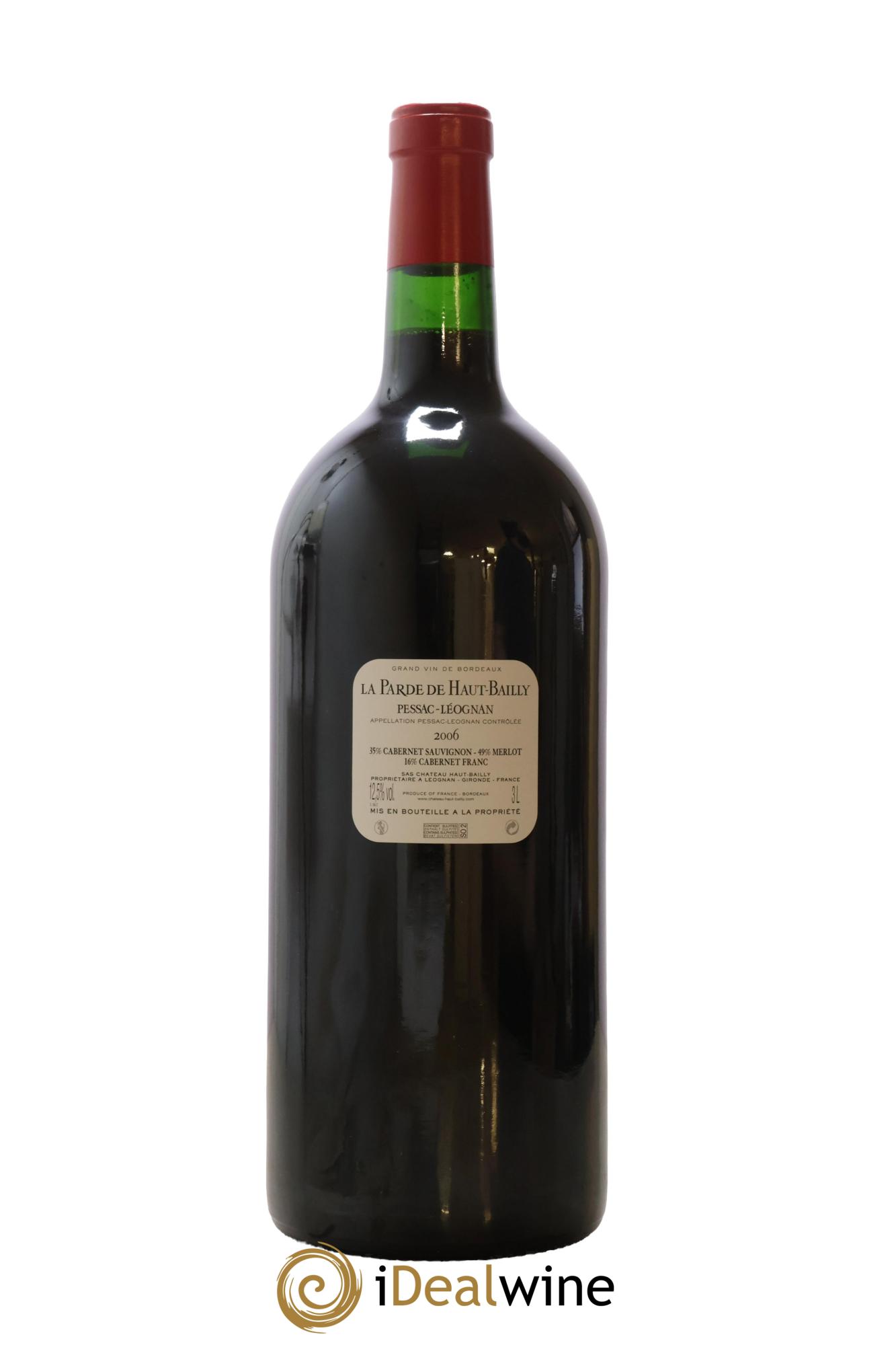 Haut Bailly II (Anciennement La Parde de Haut-Bailly) Second Vin 2006 - Lot de 1 double magnum - 2
