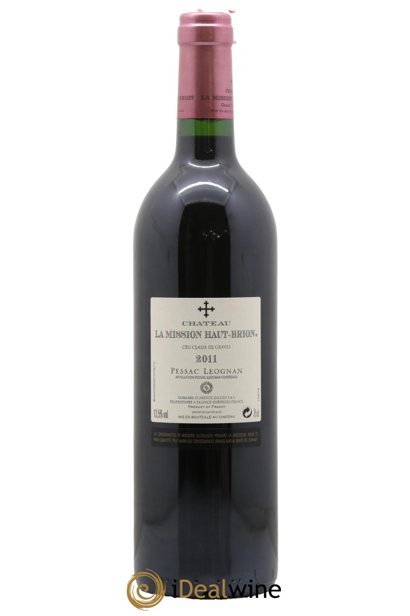 Château la Mission Haut-Brion Cru Classé de Graves 2011 - Lot de 1 bouteille - 1