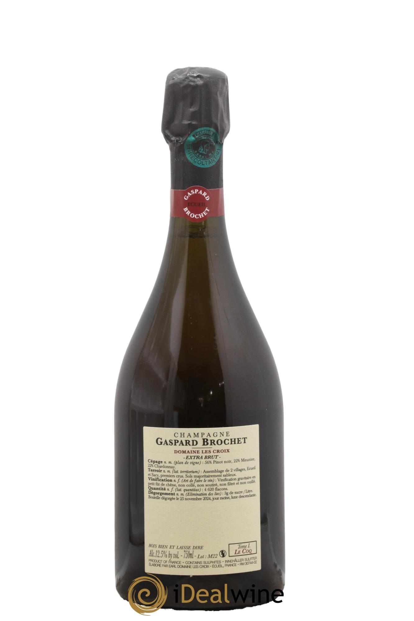 Extra Brut Le Coq Tome I Gaspard Brochet - Posten von 1 Flasche - 1