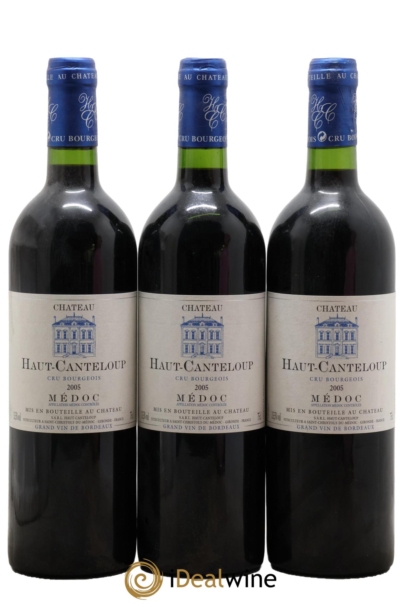 Château Haut Canteloup Cru Bourgeois Château Haut Canteloup 2005 - Lot de 3 bouteilles - 0