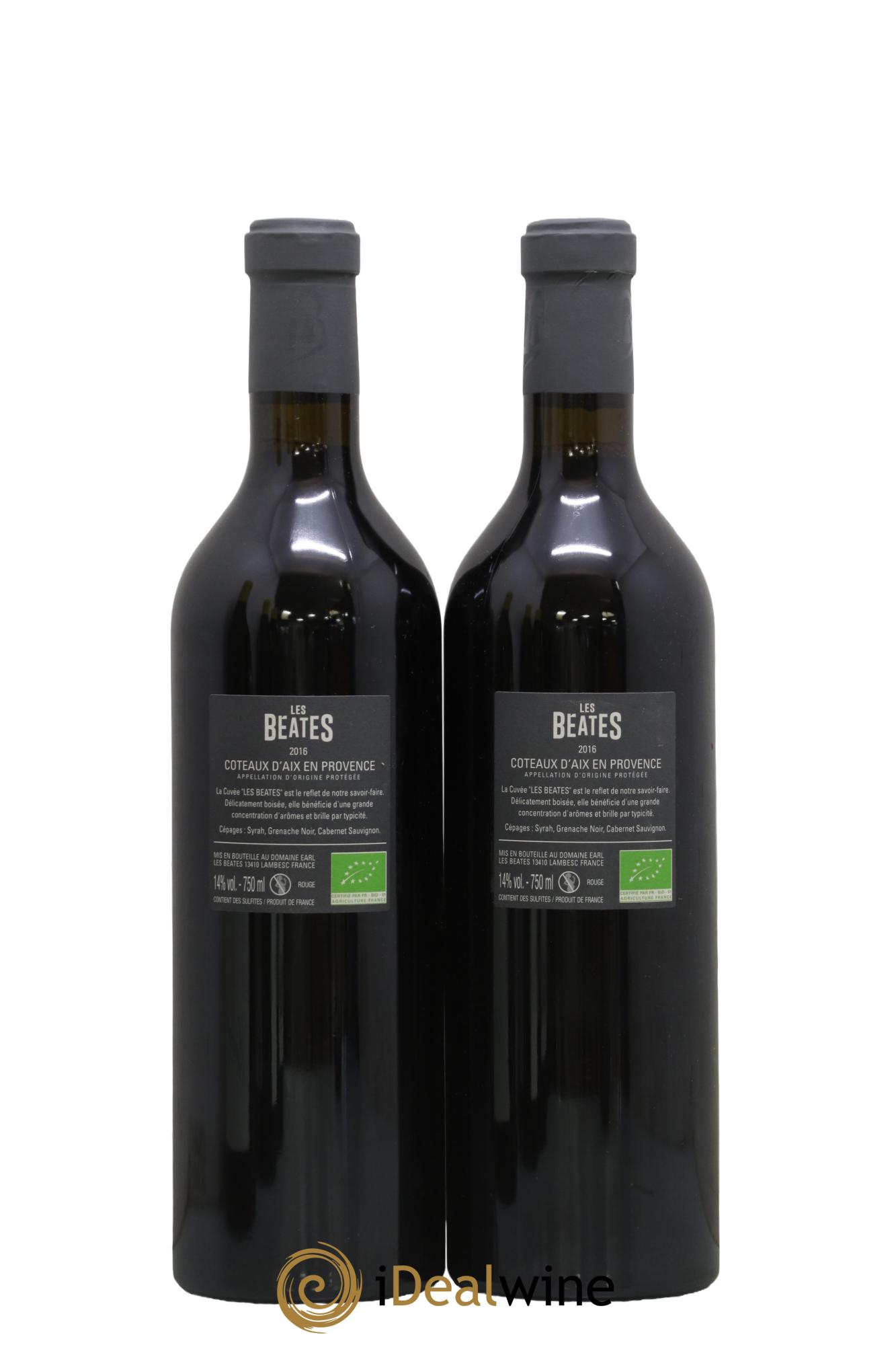 Coteaux d'Aix-en-Provence Les Béates 2016 - Lot de 2 bouteilles - 1