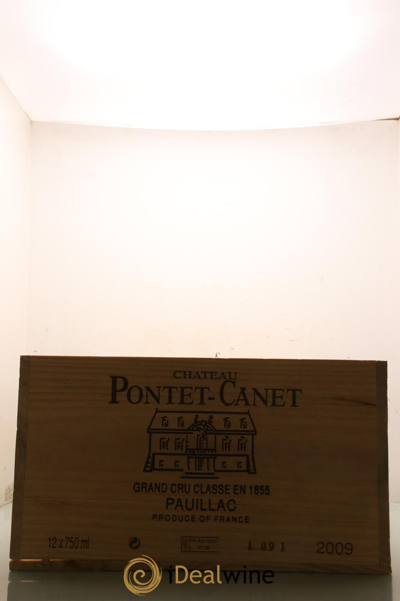 Château Pontet Canet 5ème Grand Cru Classé 2009 - Lot de 12 bouteilles - 10