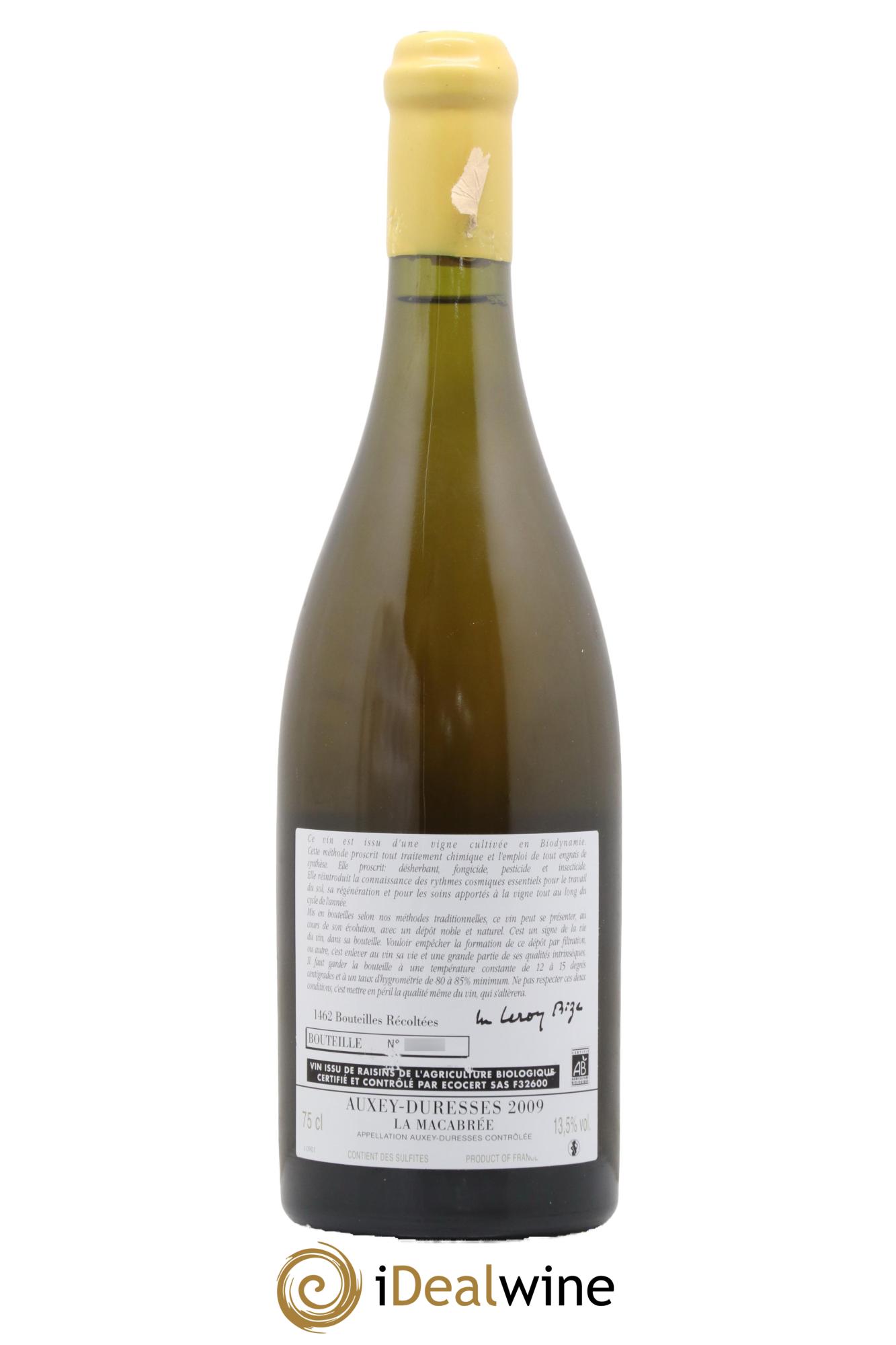 Auxey-Duresses La Macabrée d'Auvenay (Domaine) 2009 - Lotto di 1 bottiglia - 1