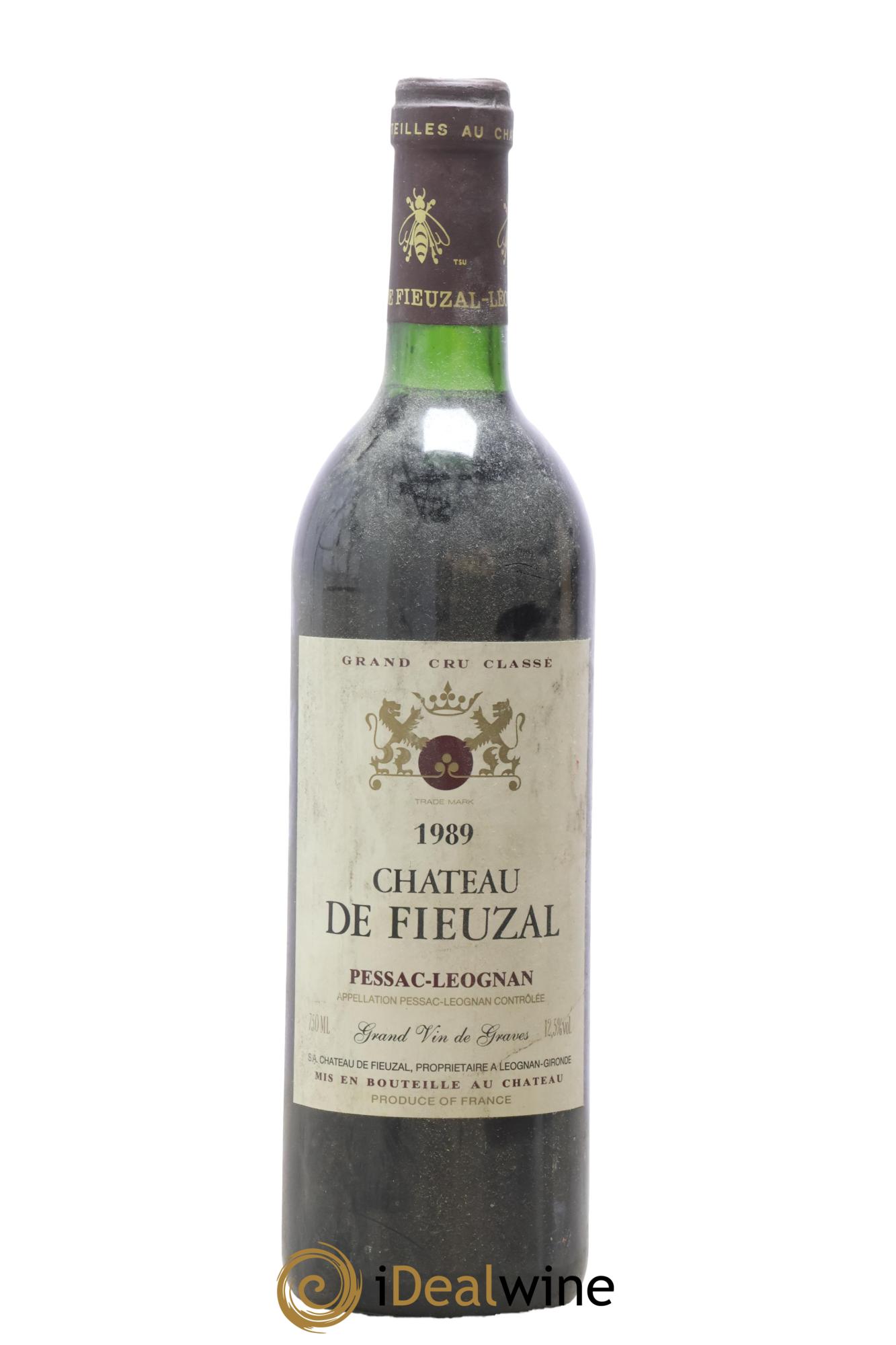 Château de Fieuzal Cru Classé de Graves 1989 - Lot de 1 bouteille - 0