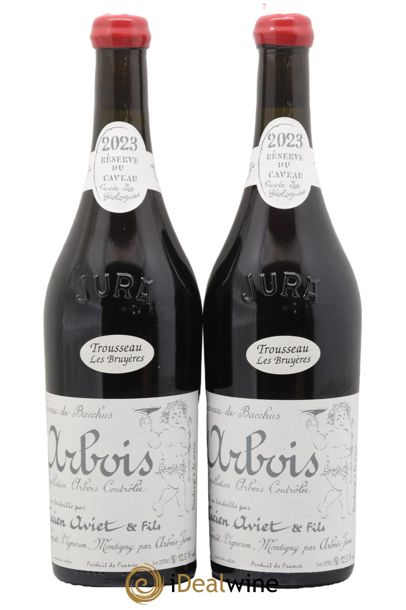 Arbois Trousseau Les Bruyères Cuvée des Géologues Lucien Aviet (Domaine) 2023 - Lotto di 2 bottiglie - 0