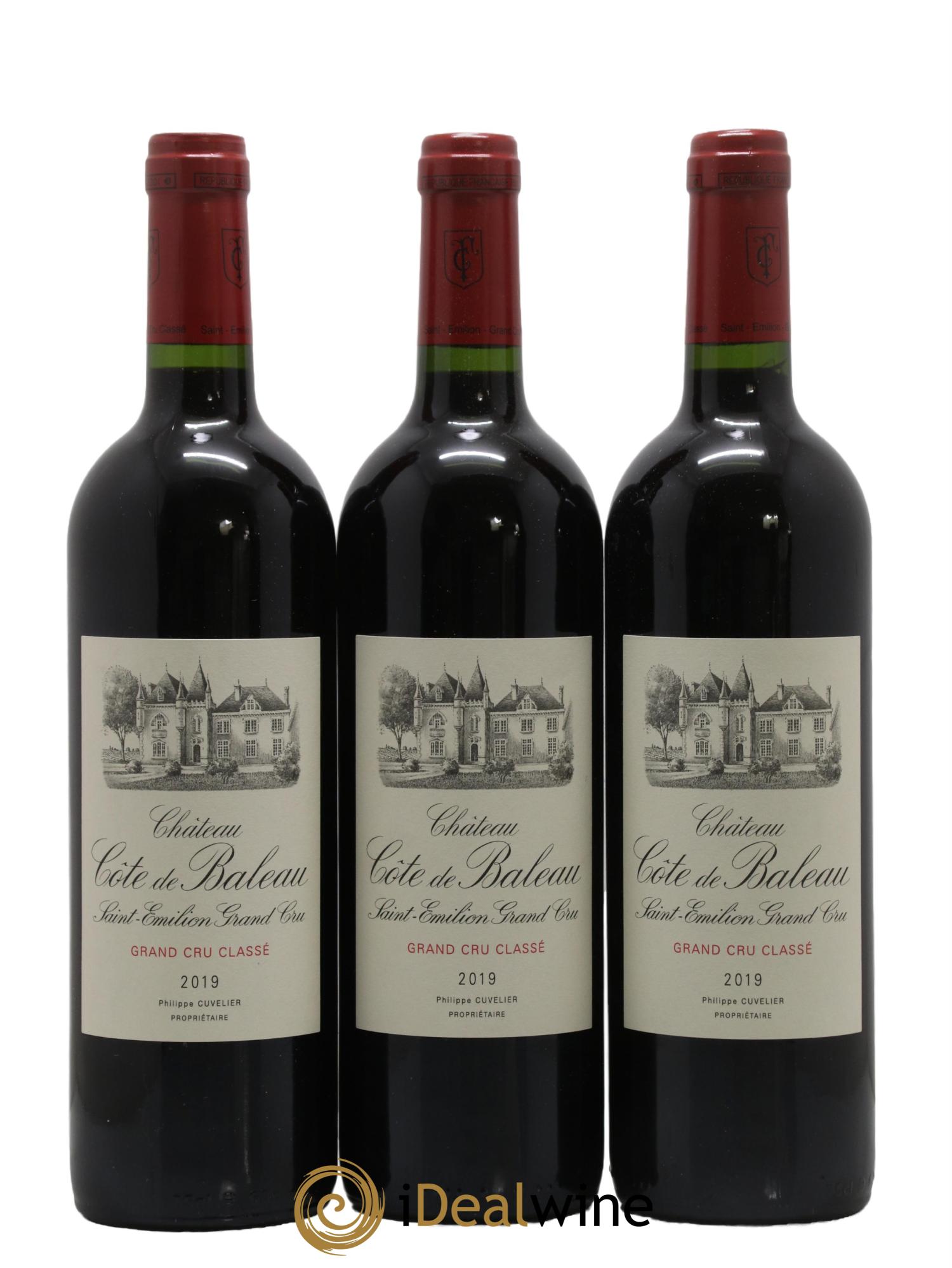Château Côte de Baleau Grand Cru Classé 2019 - Lot de 6 bouteilles - 2