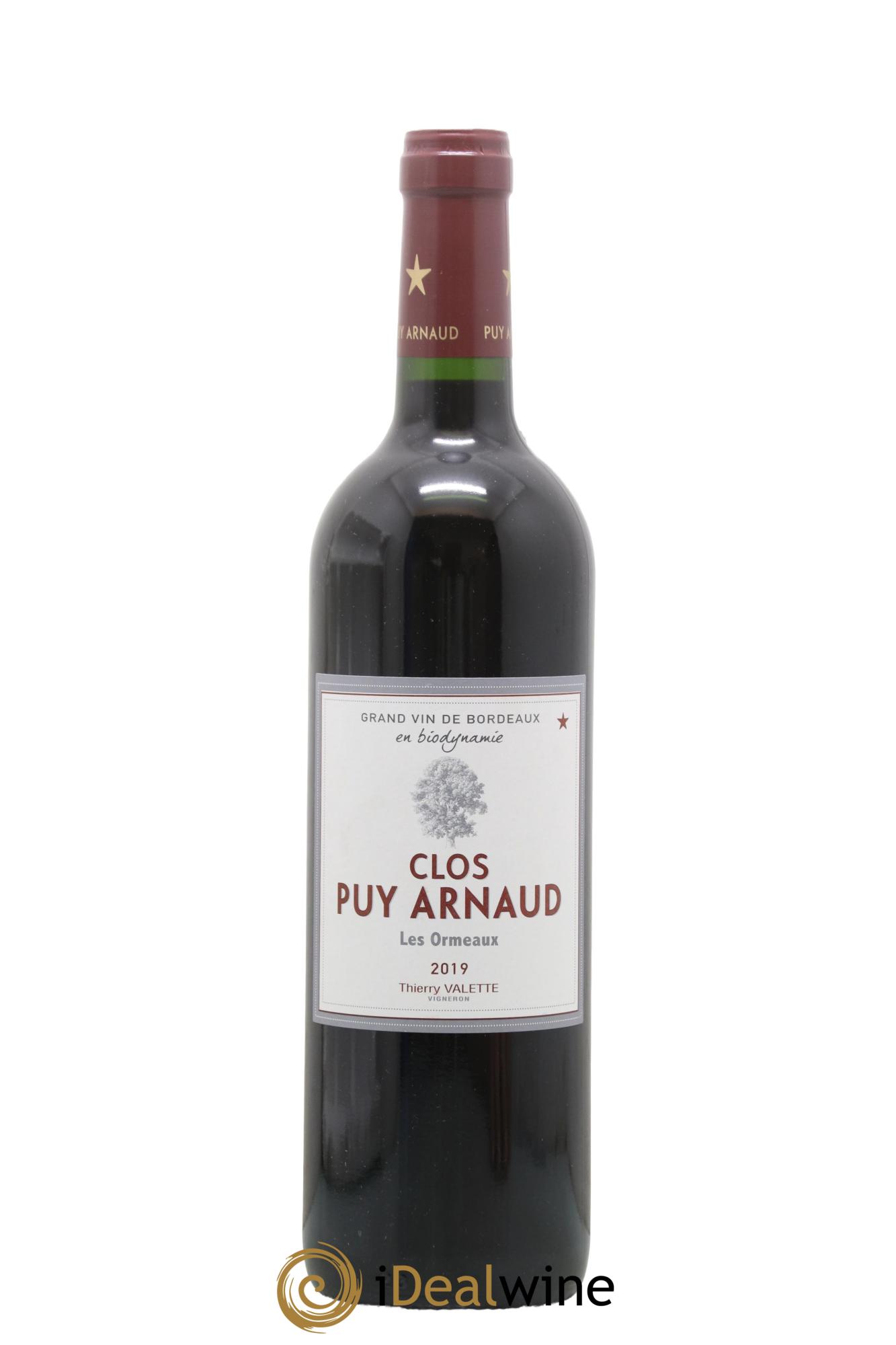 Clos Puy Arnaud - Cuvée Les Ormeaux 2019 - Lot de 1 bouteille - 0